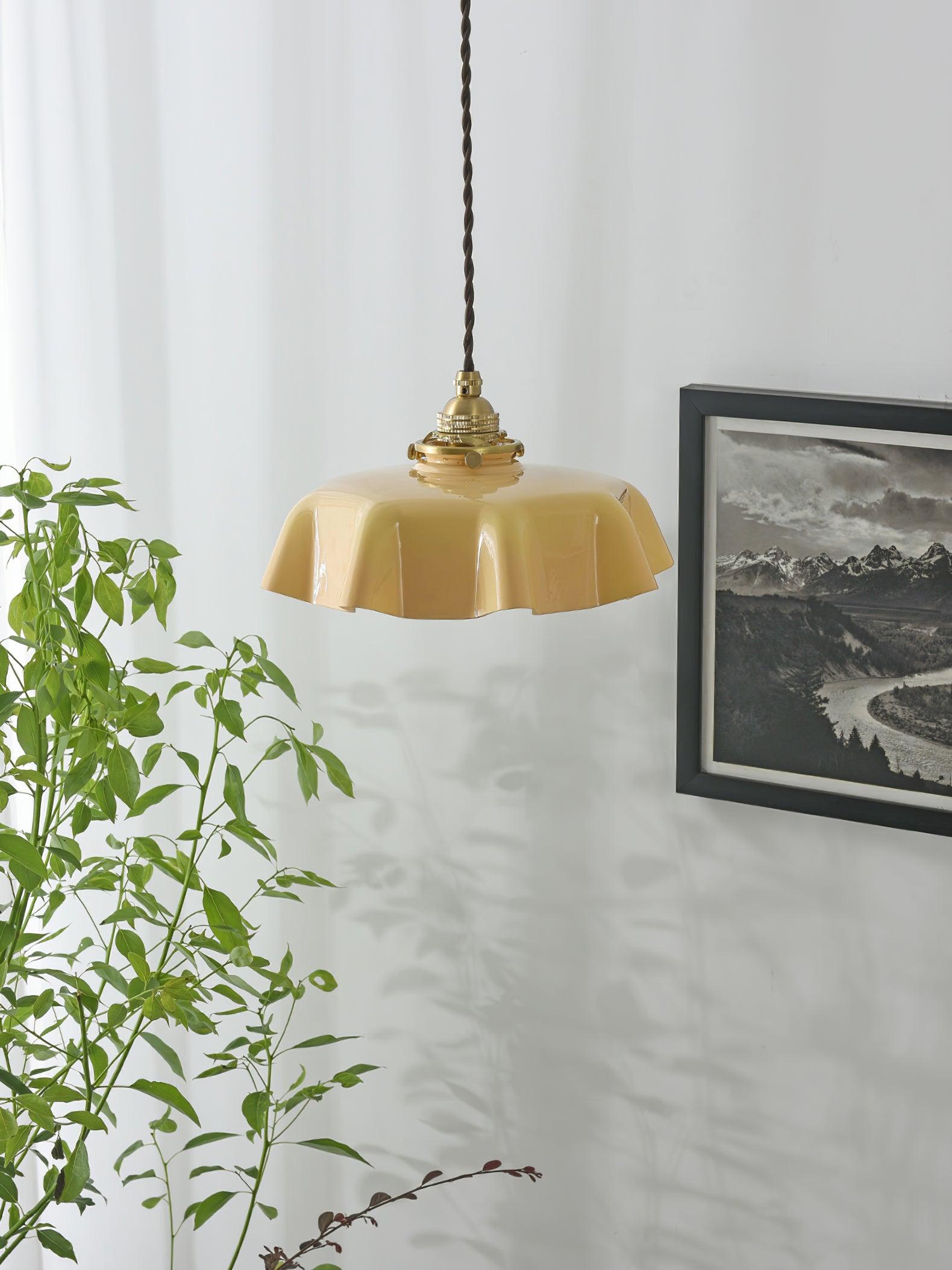 Vintage Pendelleuchte Serer