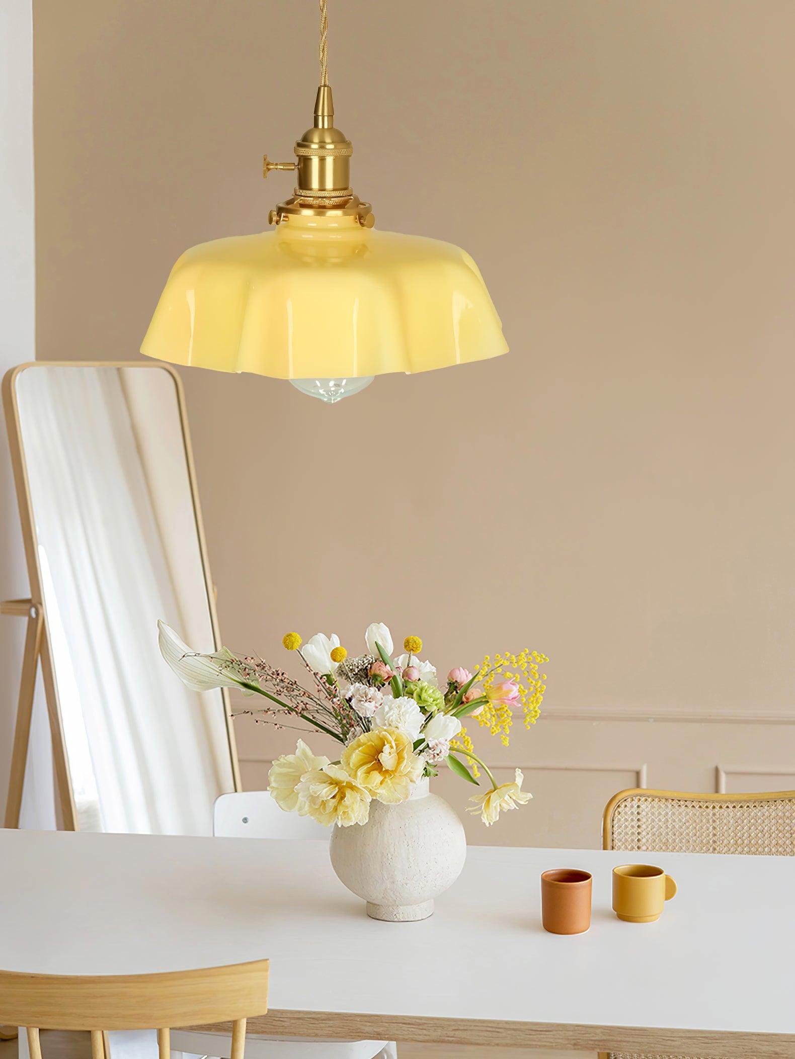 Vintage Pendelleuchte Serer