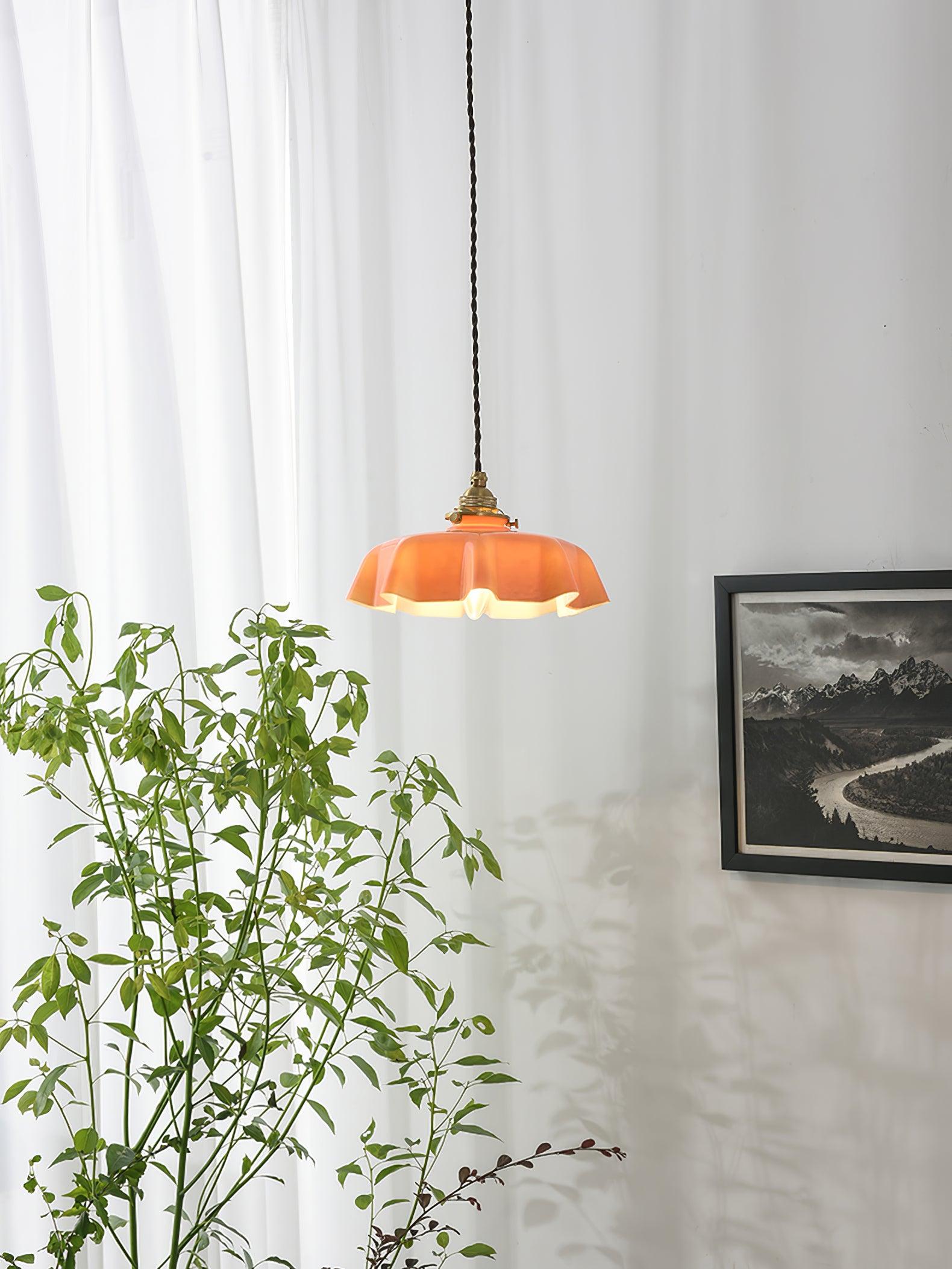 Vintage Pendelleuchte Serer