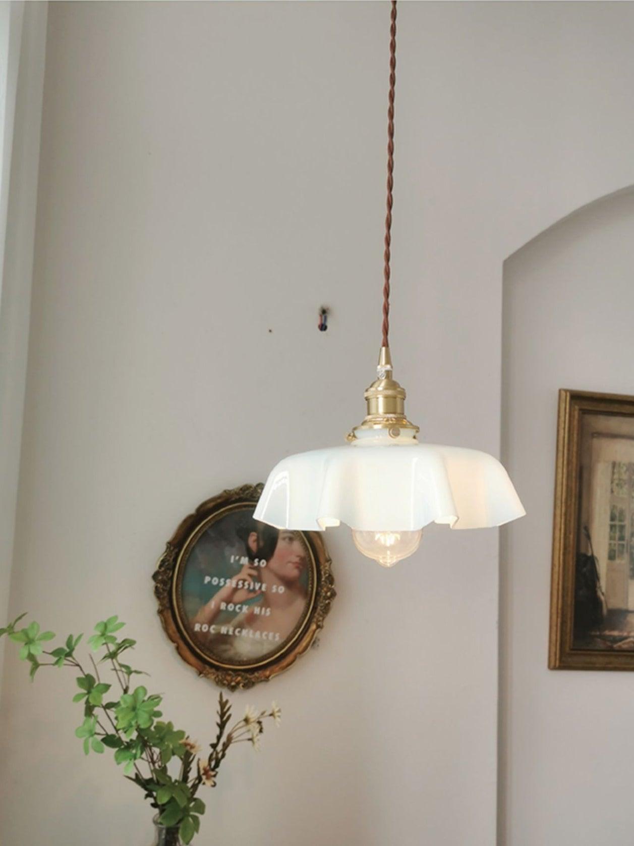 Vintage Pendelleuchte Serer