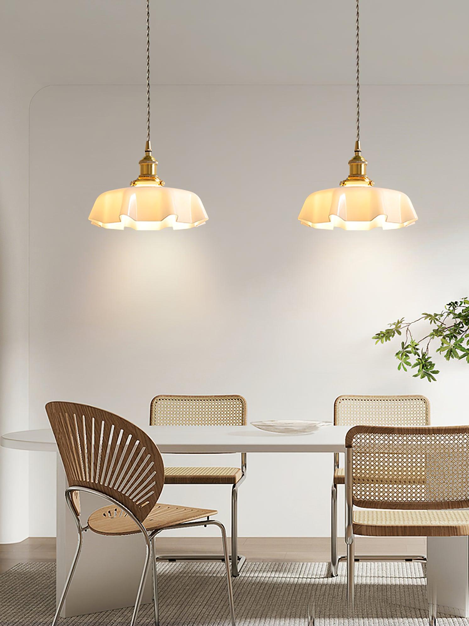 Vintage Pendelleuchte Serer