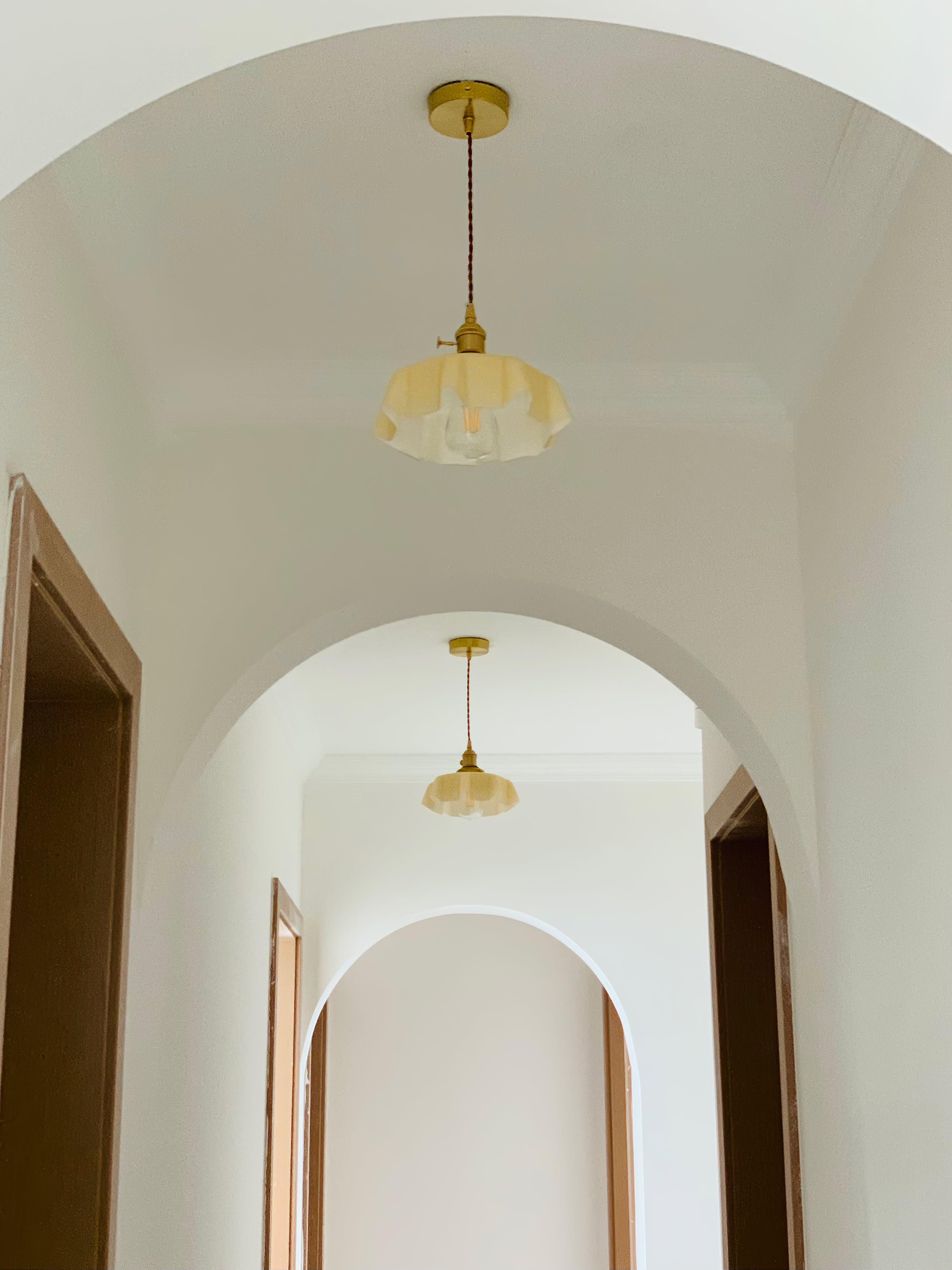 Vintage Pendelleuchte Serer