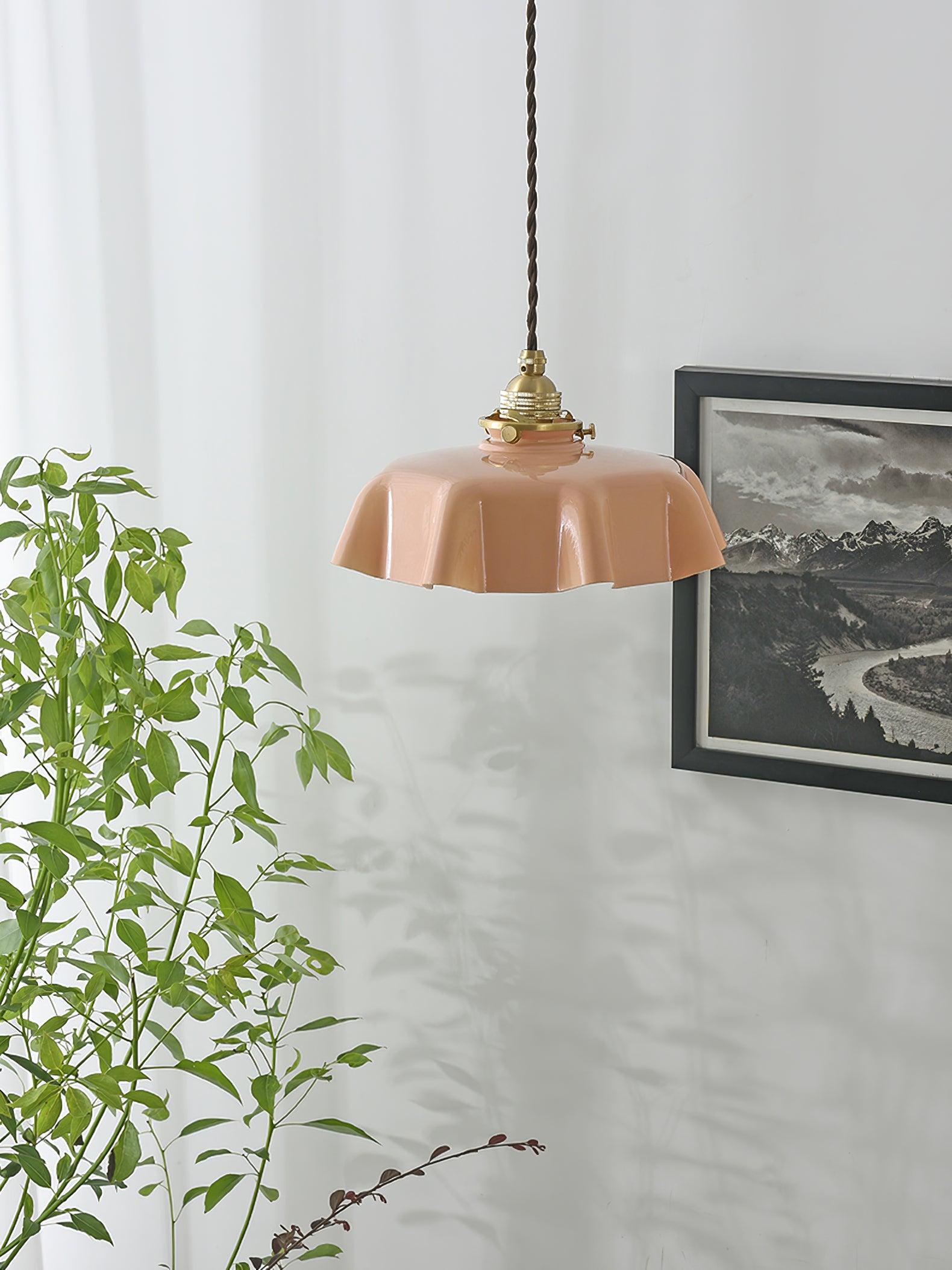 Vintage Pendelleuchte Serer