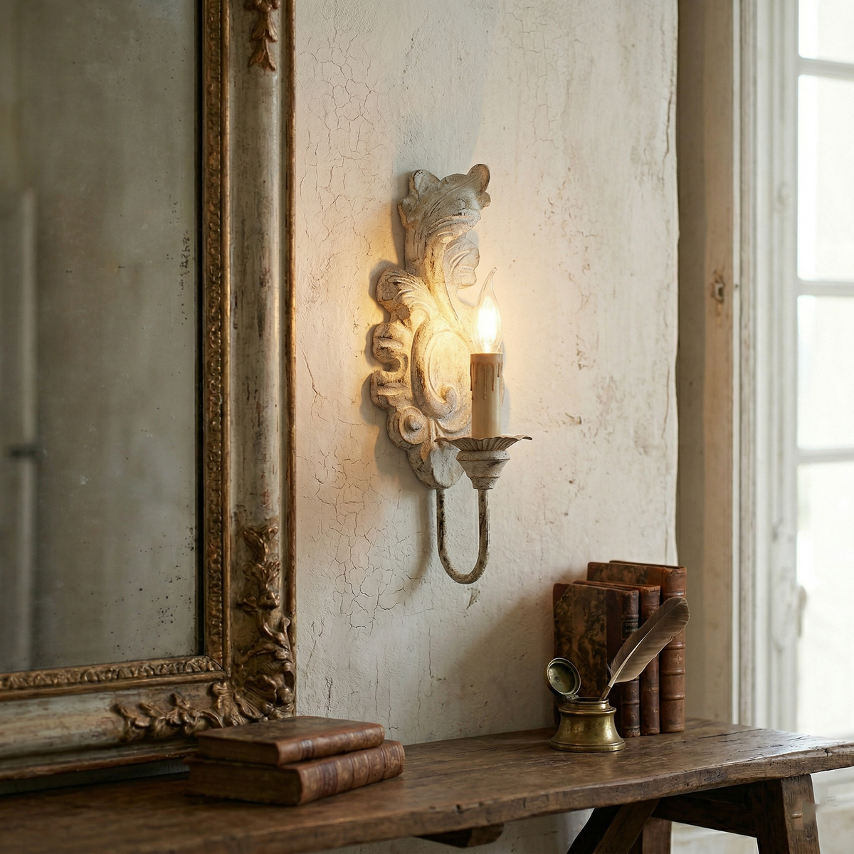 Vintage Wandleuchte Berte