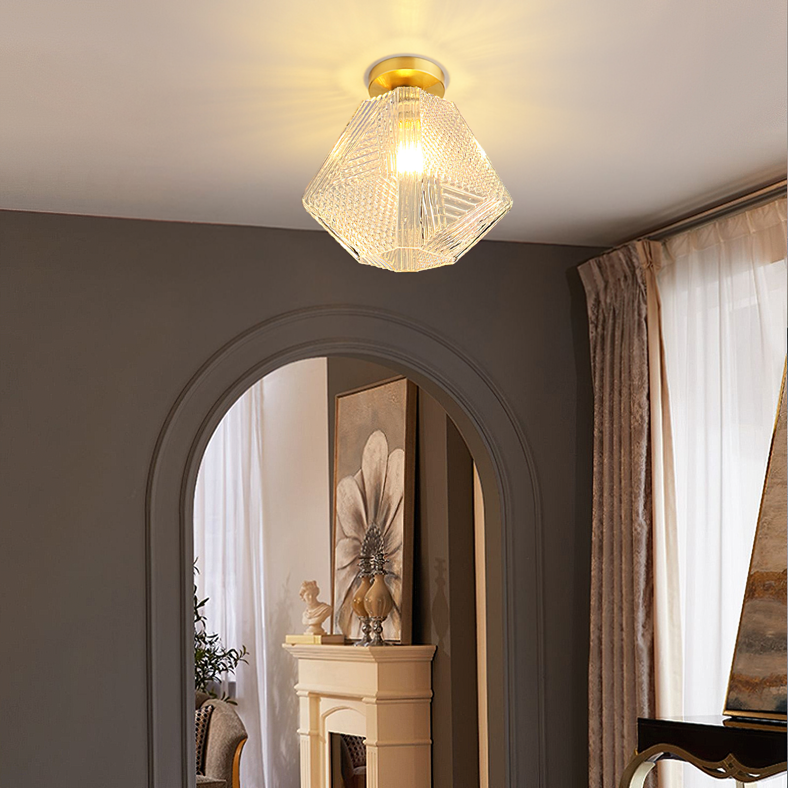 Art Deco Deckenleuchte Veneo