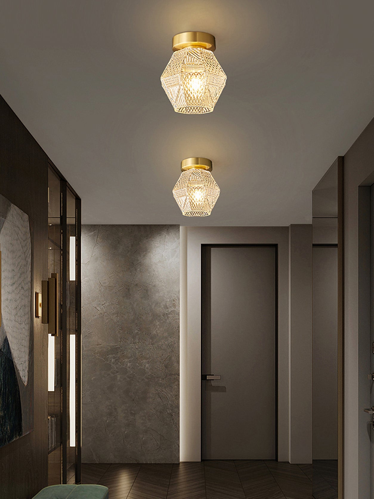 Art Deco Deckenleuchte Veneo