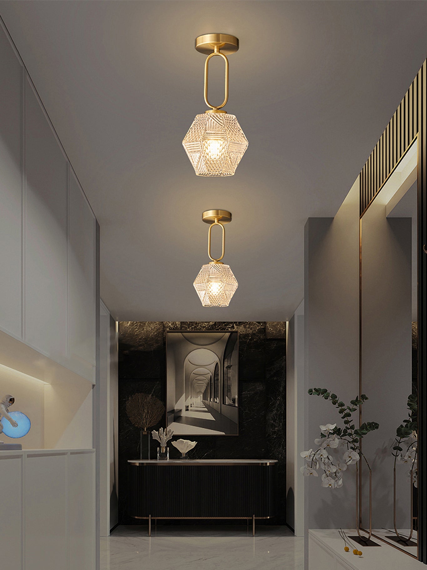 Art Deco Deckenleuchte Veneo