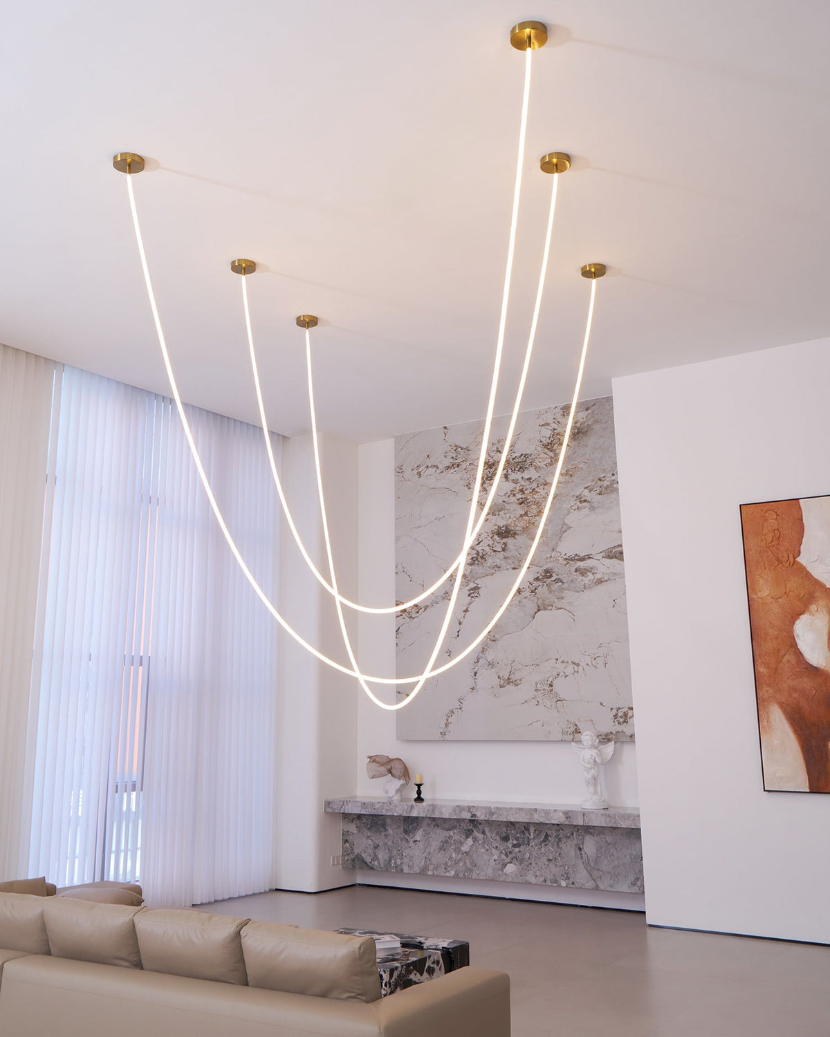 Flexible Pendelleuchte Carmita