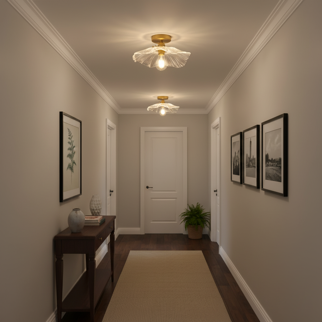 Flower Glass Ceiling Light – detail 7