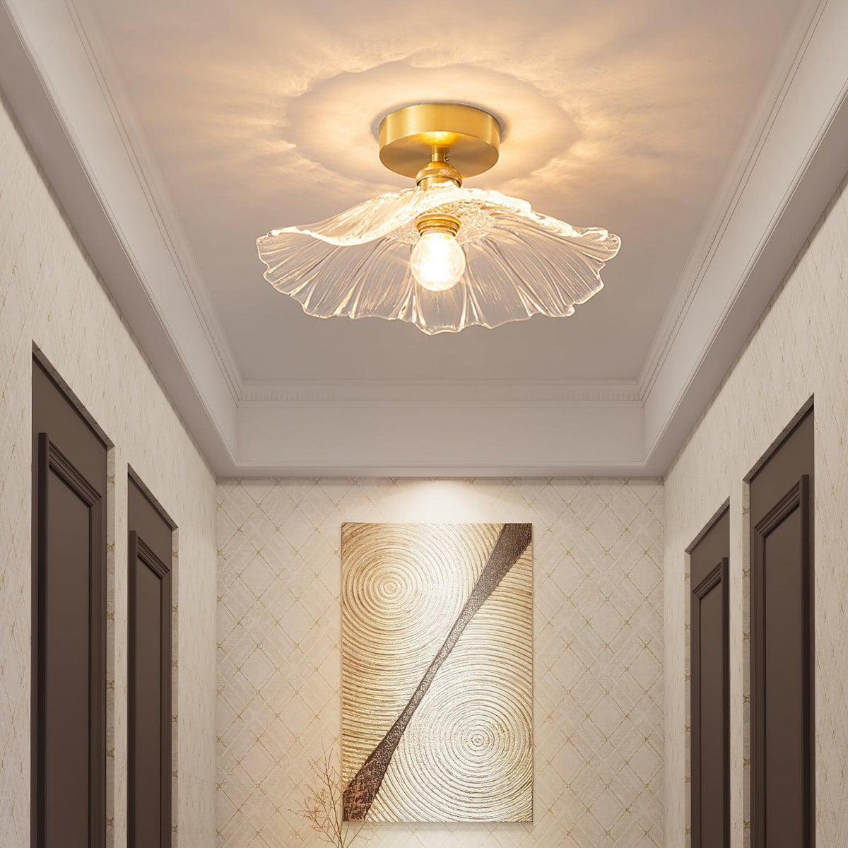 Flower Glass Ceiling Light – detail 2