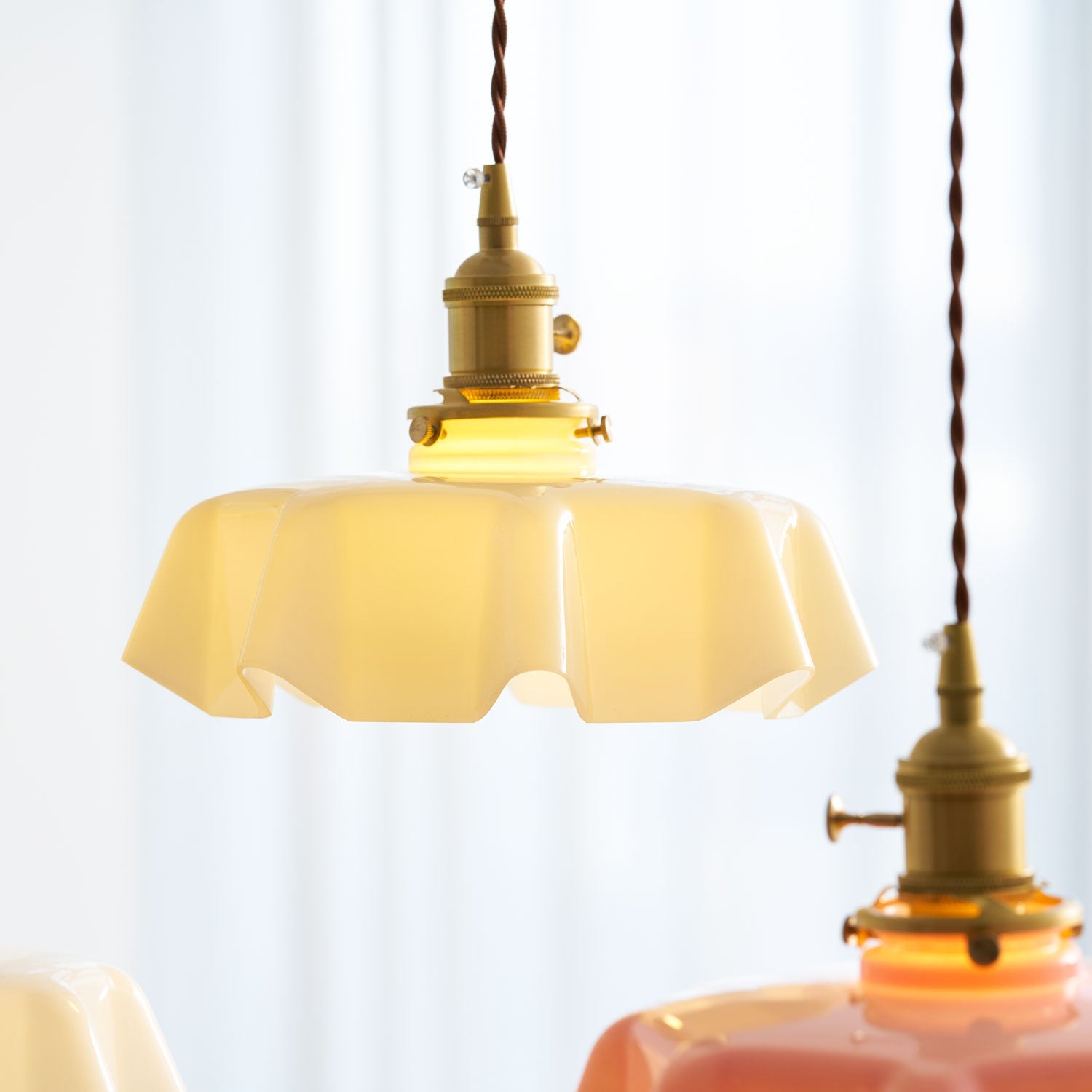 Vintage Pendelleuchte Serer