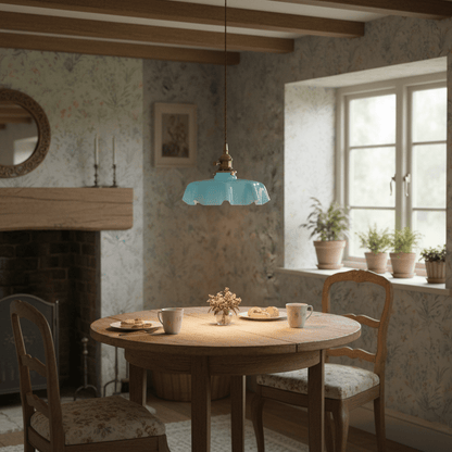 Vintage Pendelleuchte Serer