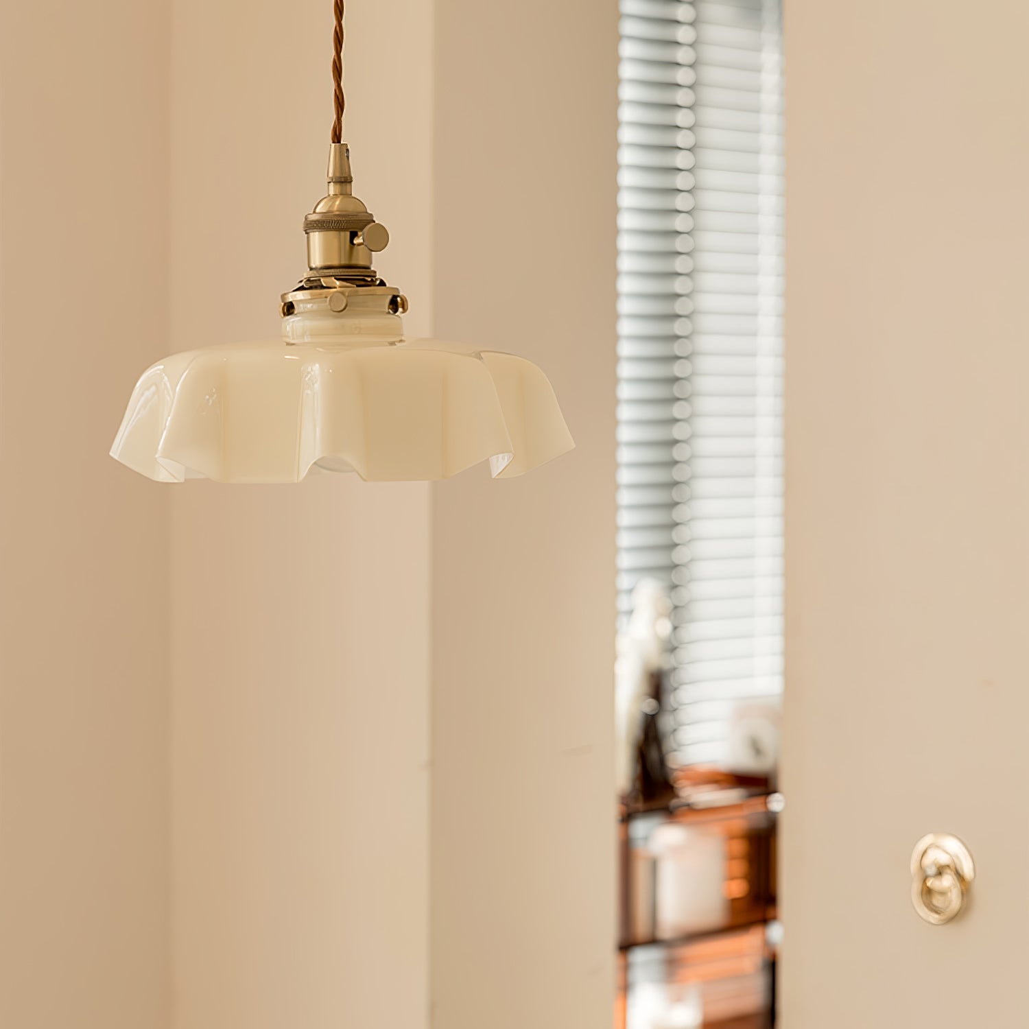 Vintage Pendelleuchte Serer