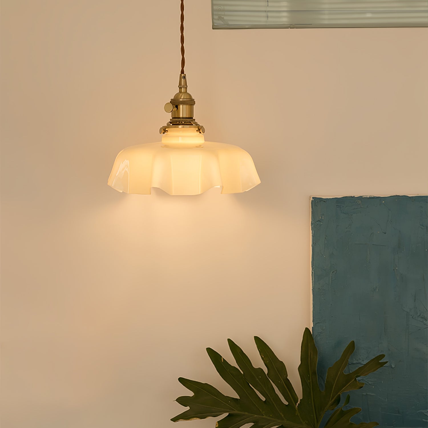 Vintage Pendelleuchte Serer