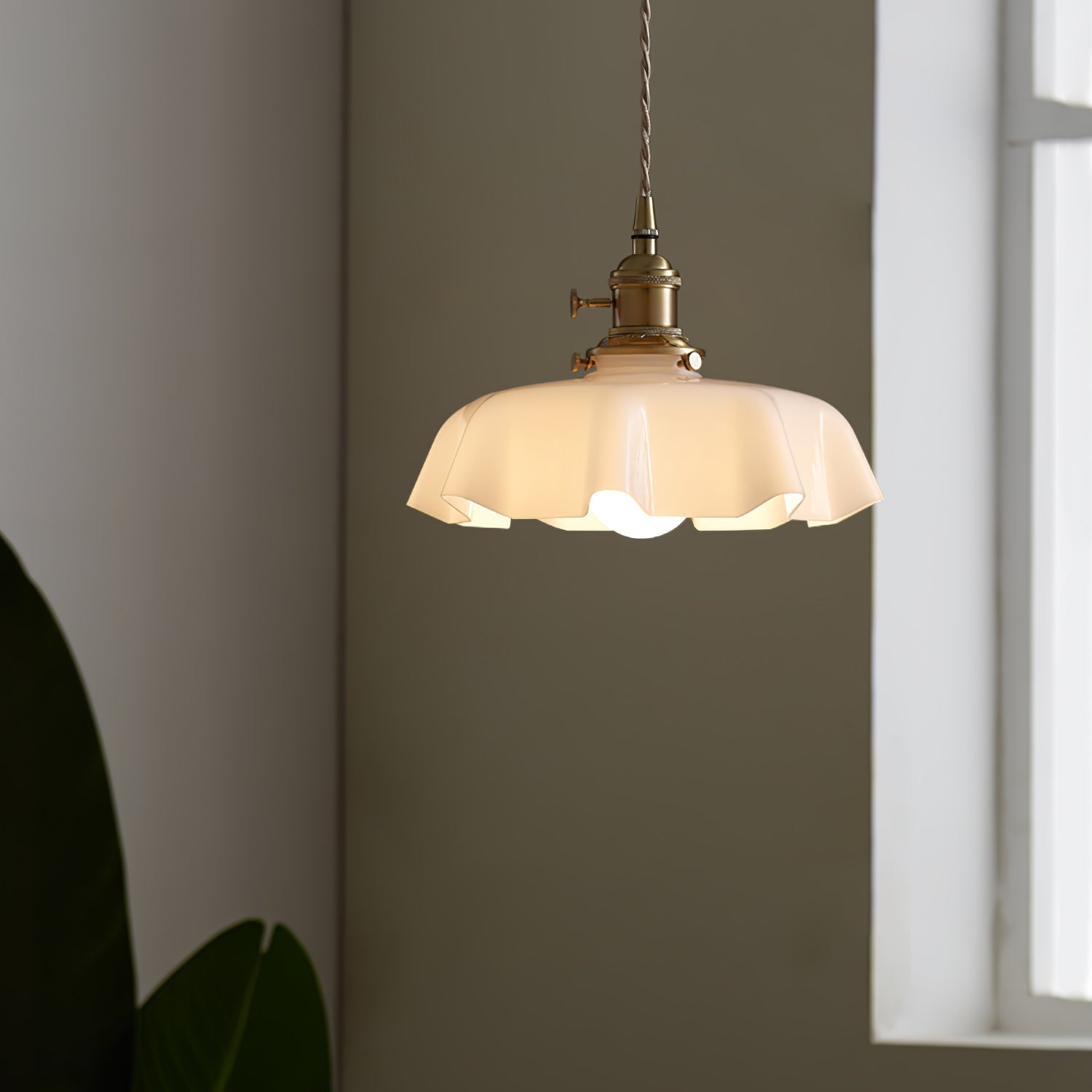 Vintage Pendelleuchte Serer