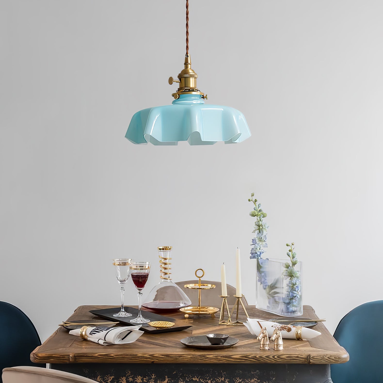 Vintage Pendelleuchte Serer