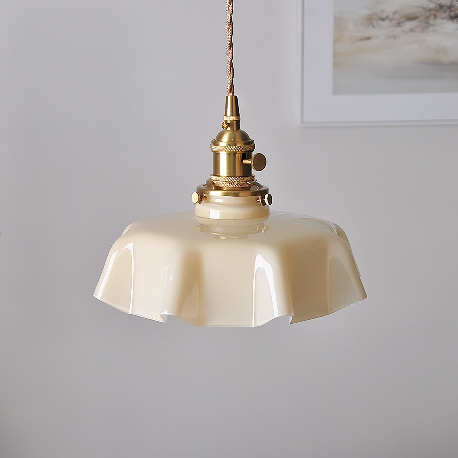 Vintage Pendelleuchte Serer