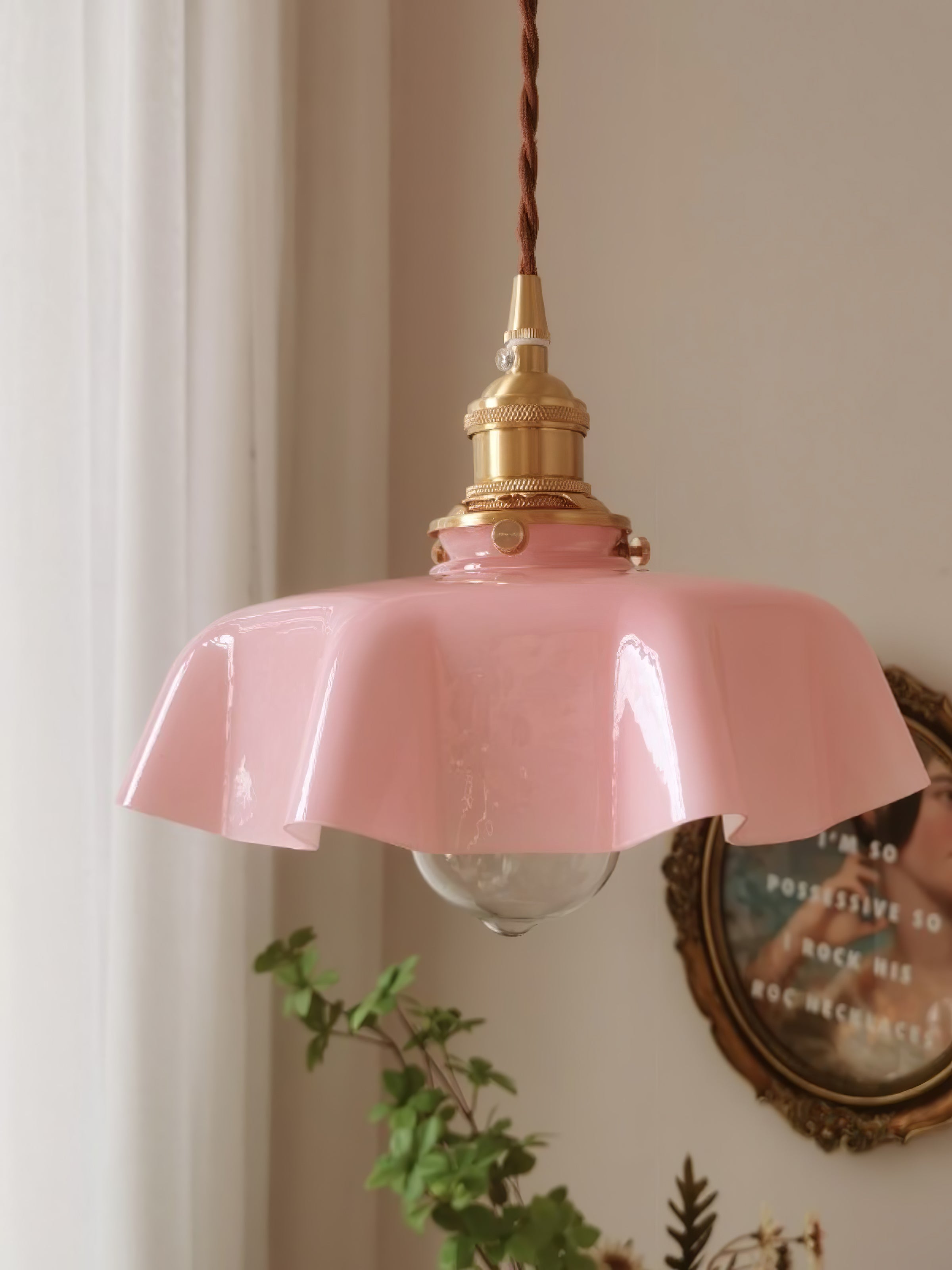 Vintage Pendelleuchte Serer