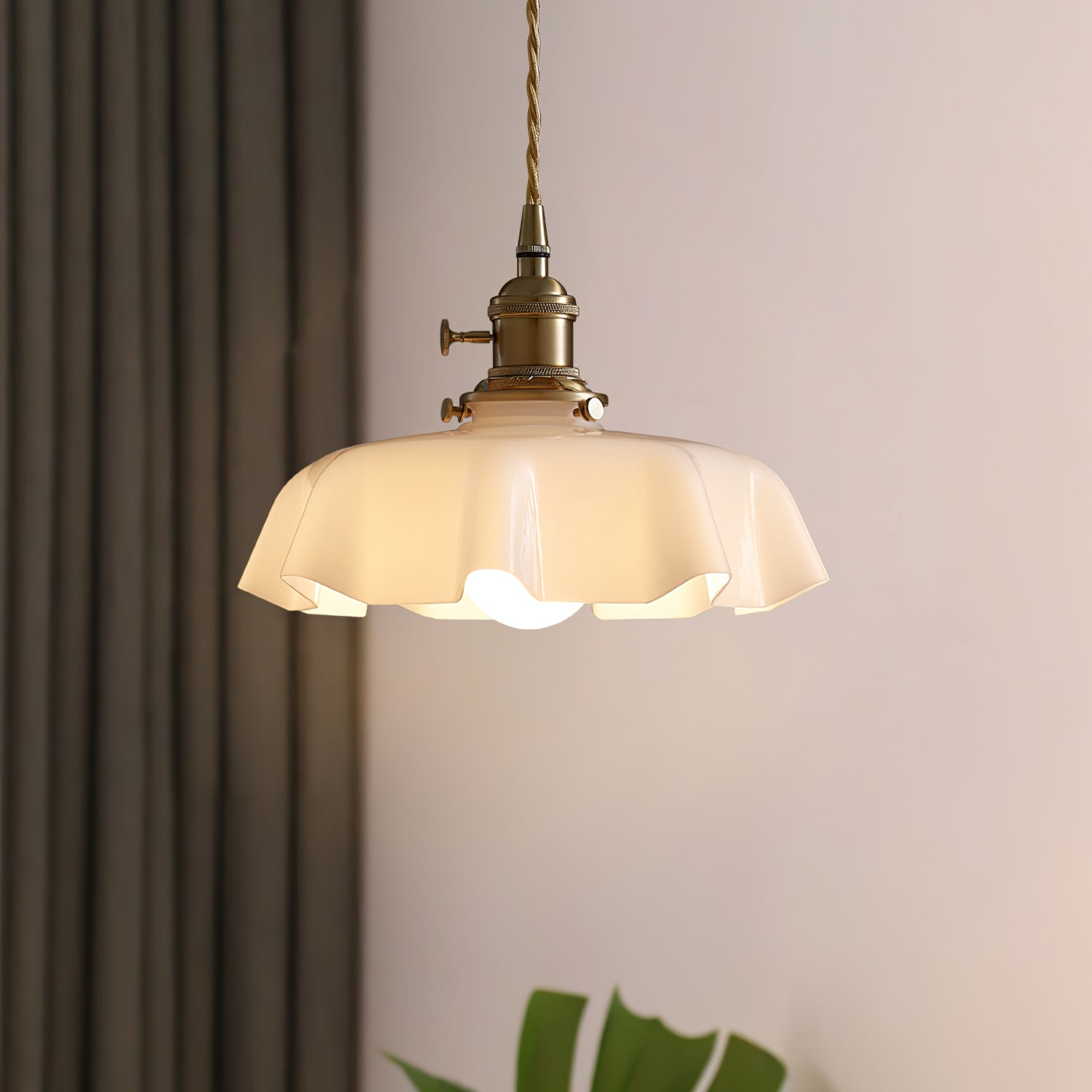Vintage Pendelleuchte Serer