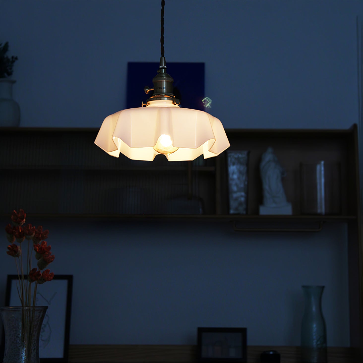 Vintage Pendelleuchte Serer