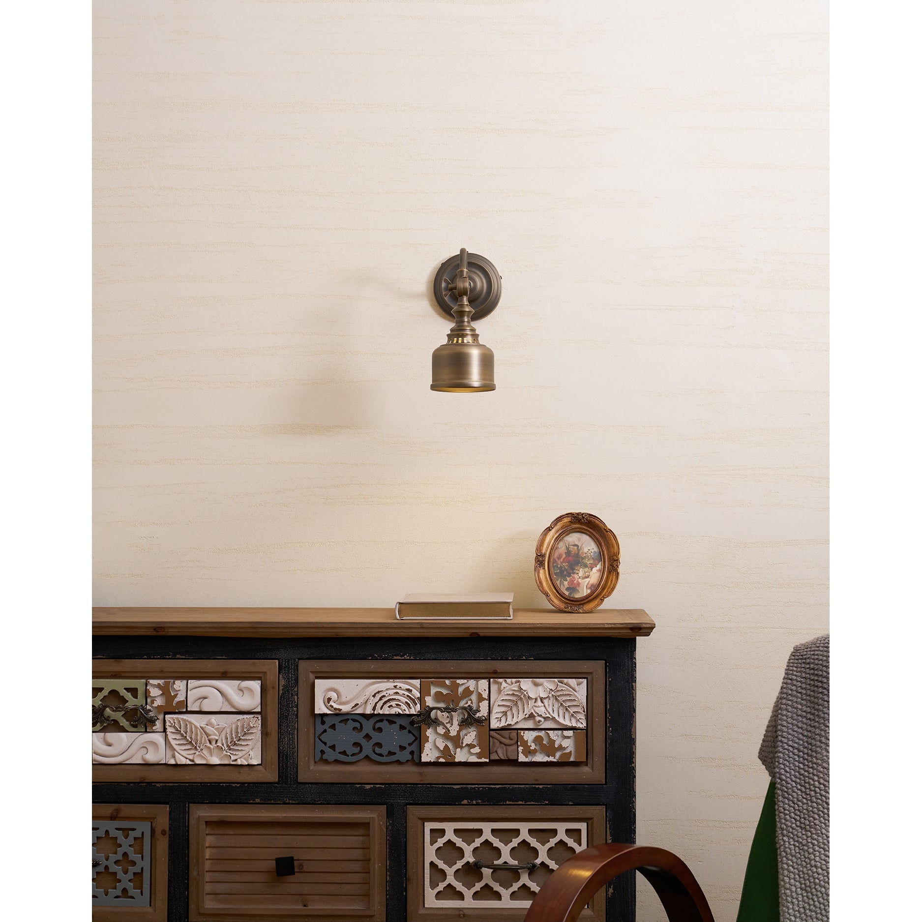 Vintage Wandleuchte Marbel
