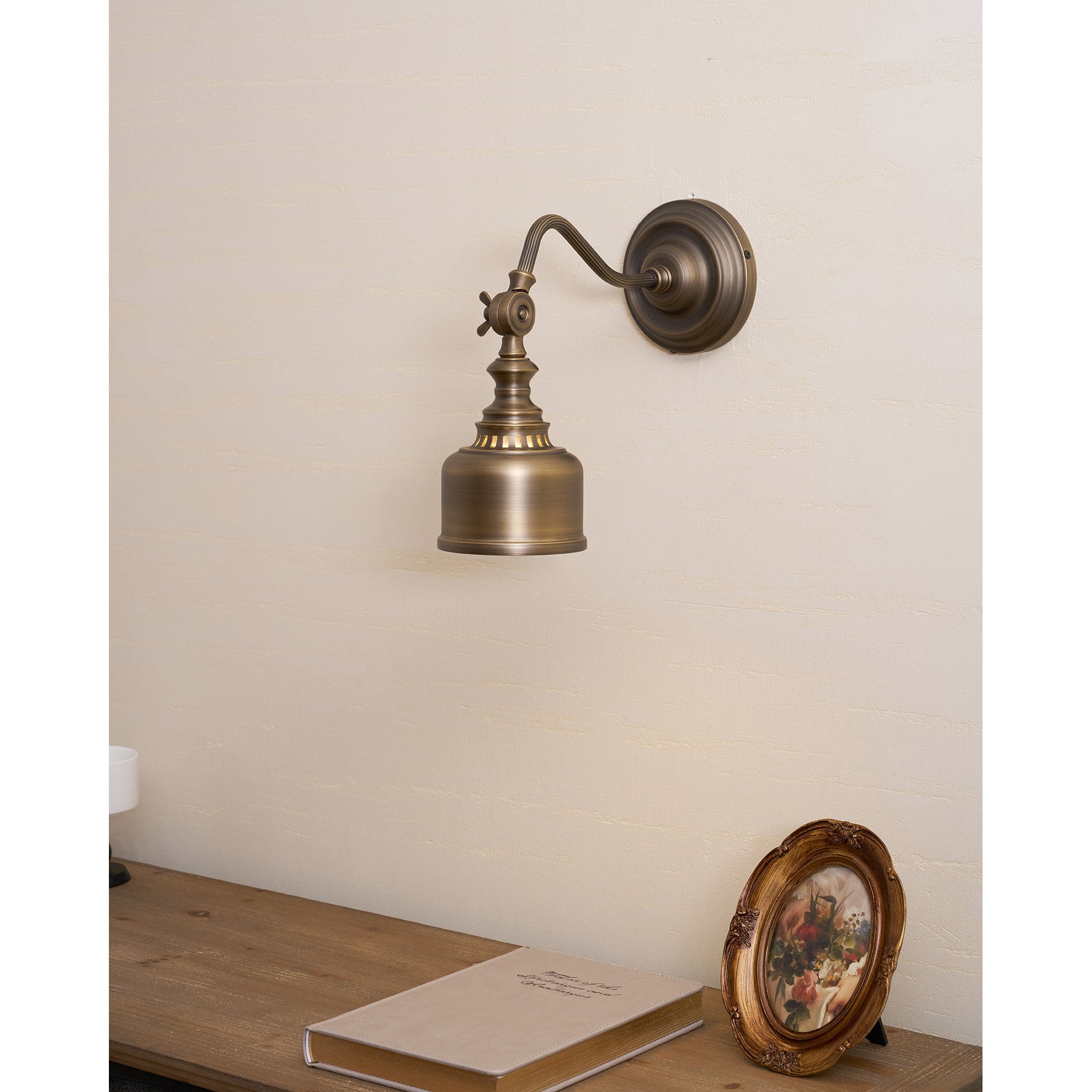 Vintage Wandleuchte Marbel