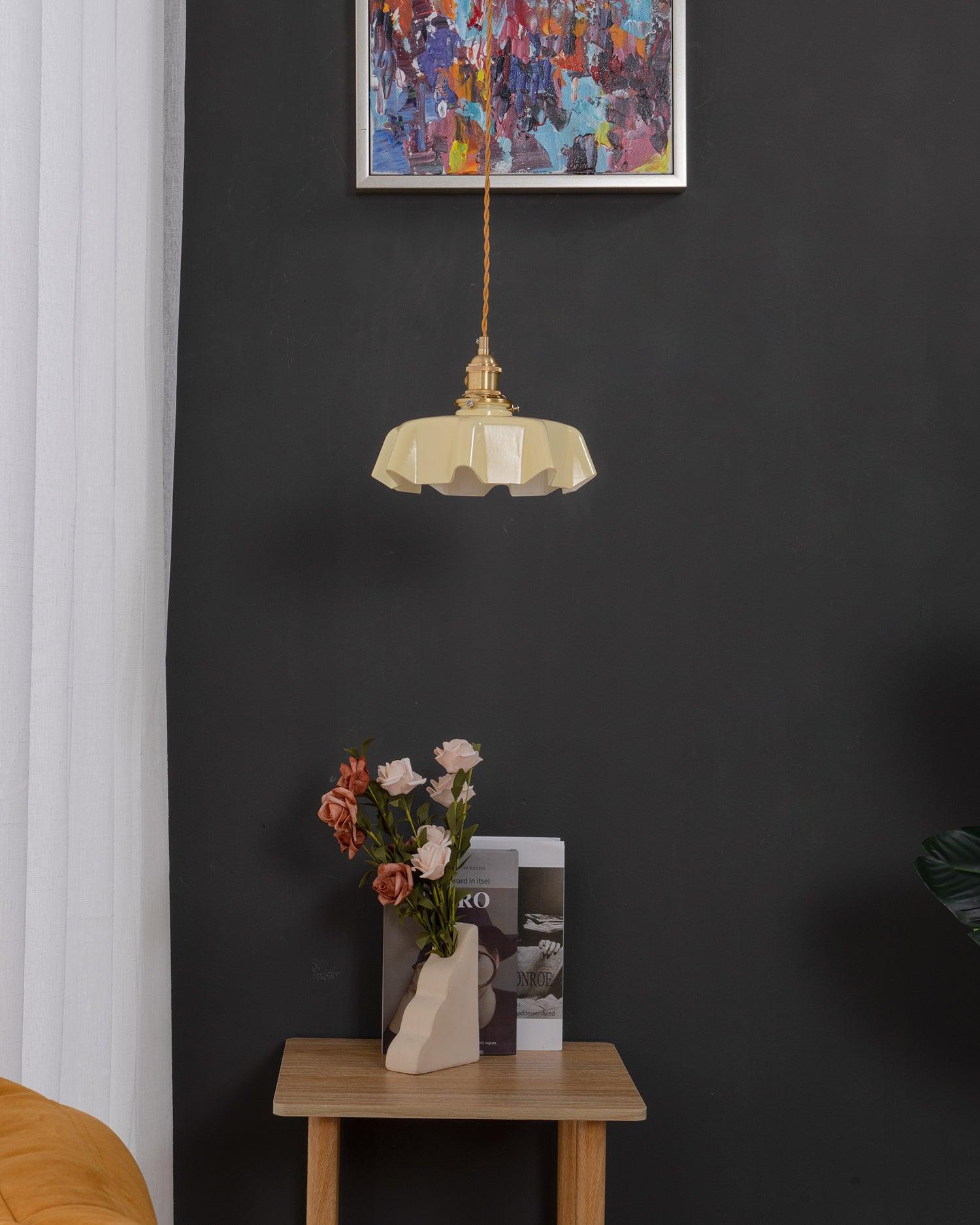 Vintage Pendelleuchte Serer