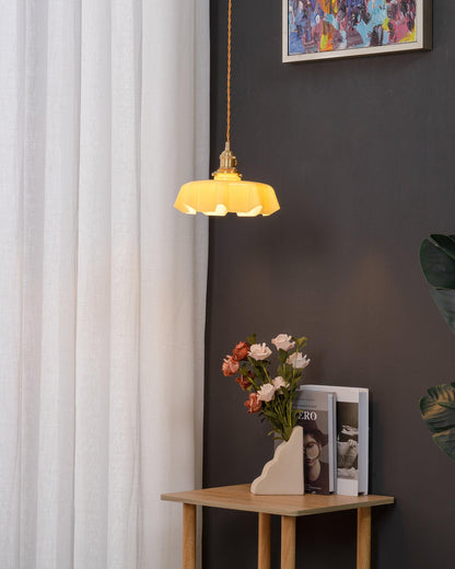 Vintage Pendelleuchte Serer