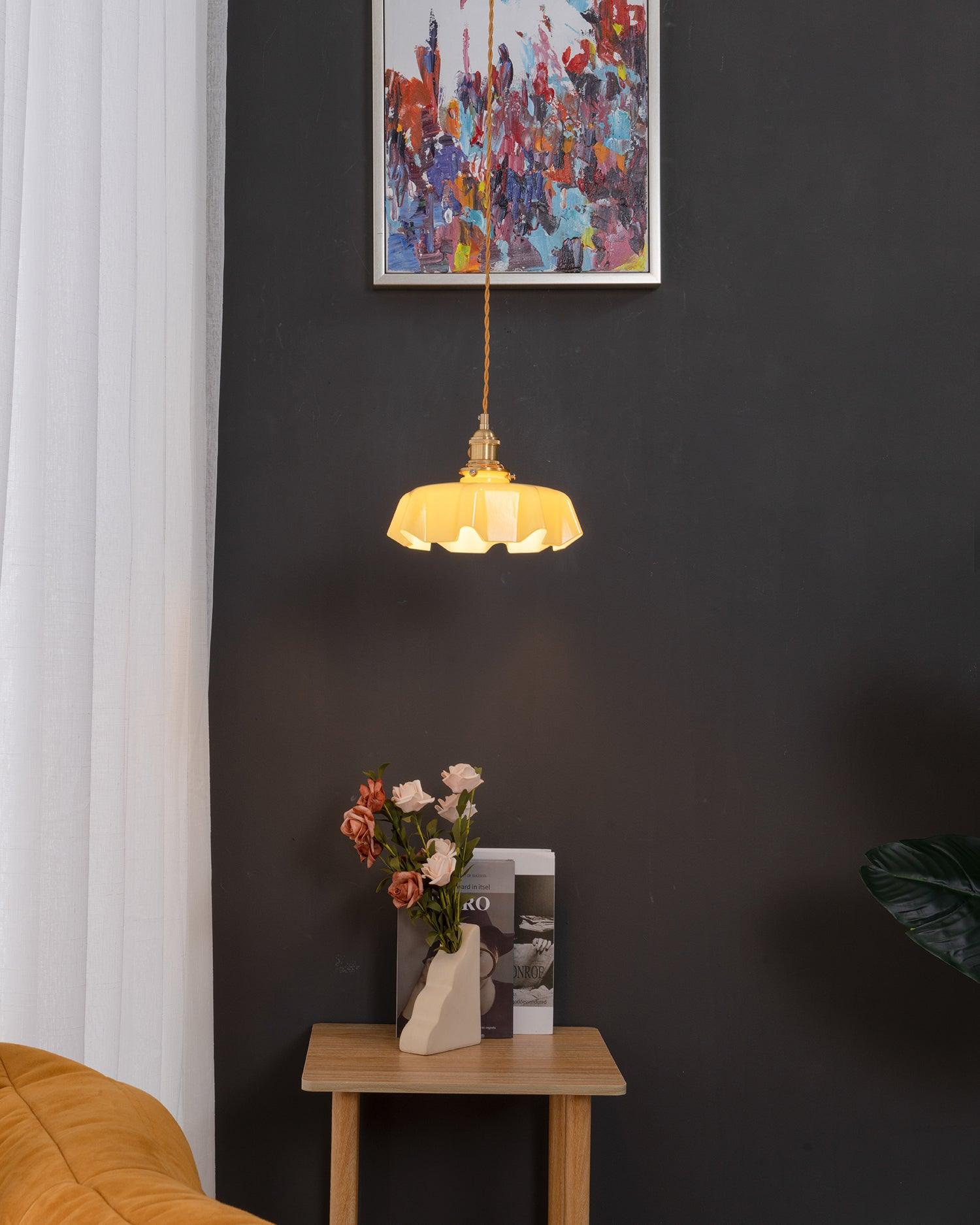 Vintage Pendelleuchte Serer