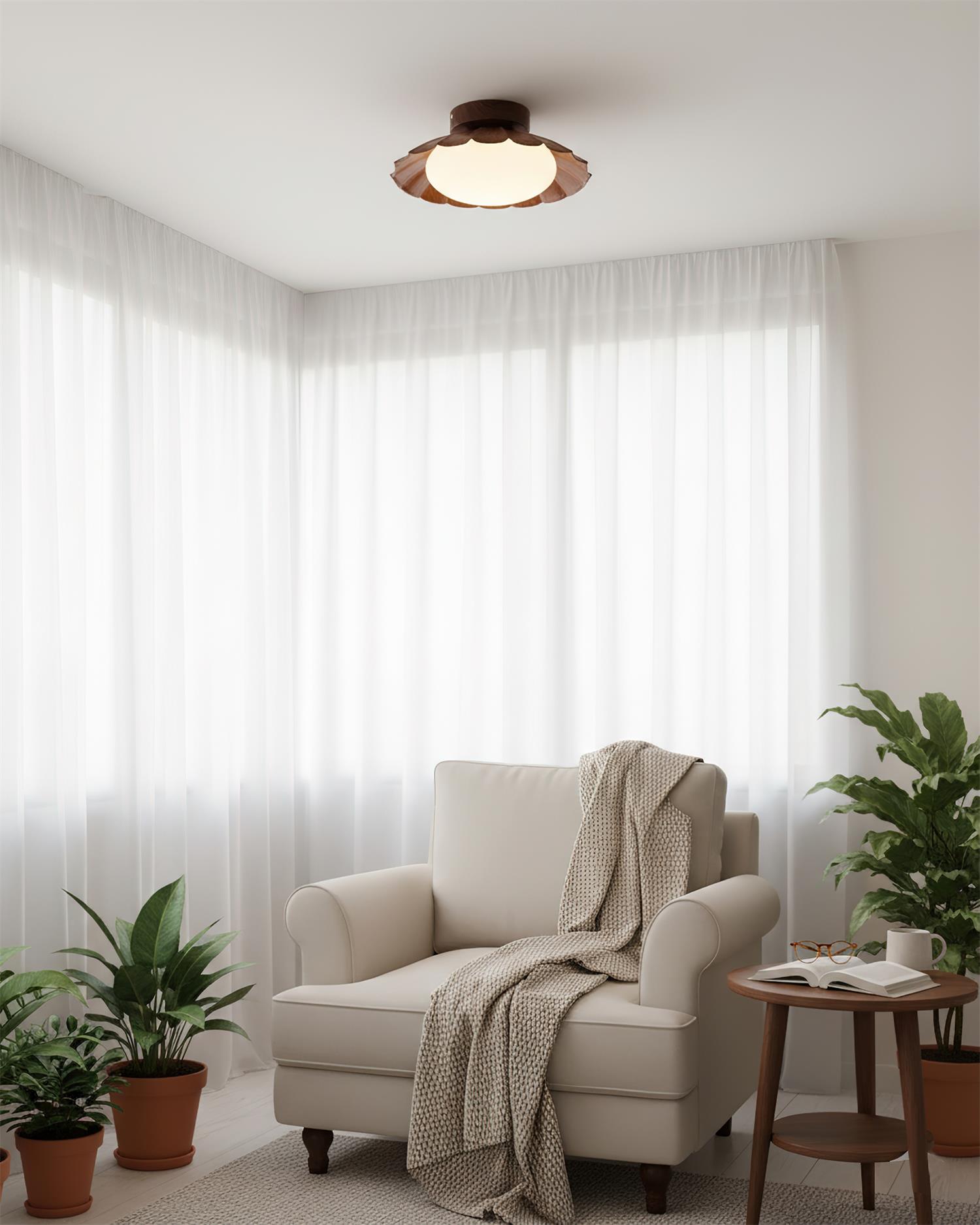 Runde Deckenleuchte Zormiet