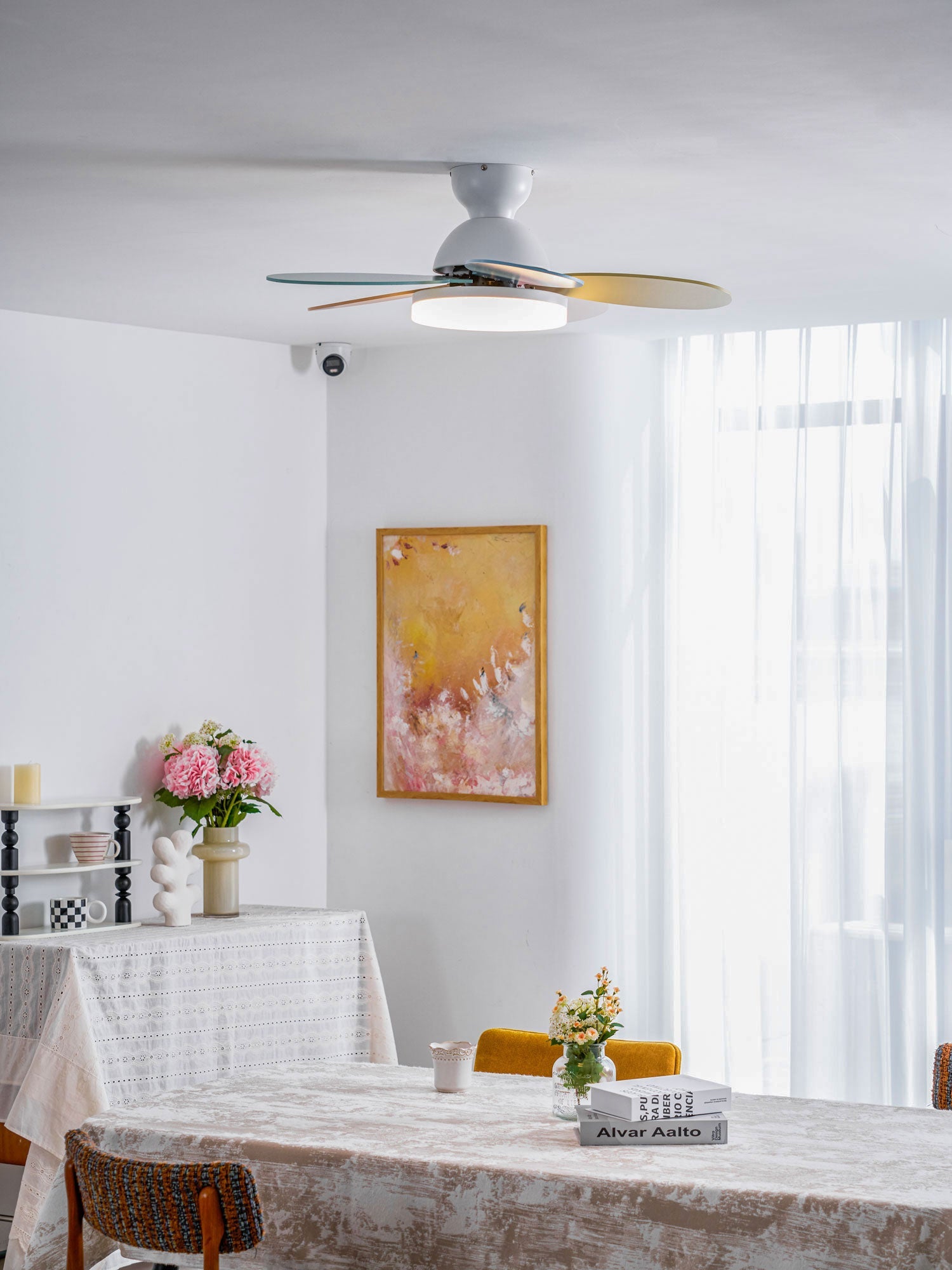 Moderne Deckenventilatorleuchte Lareo