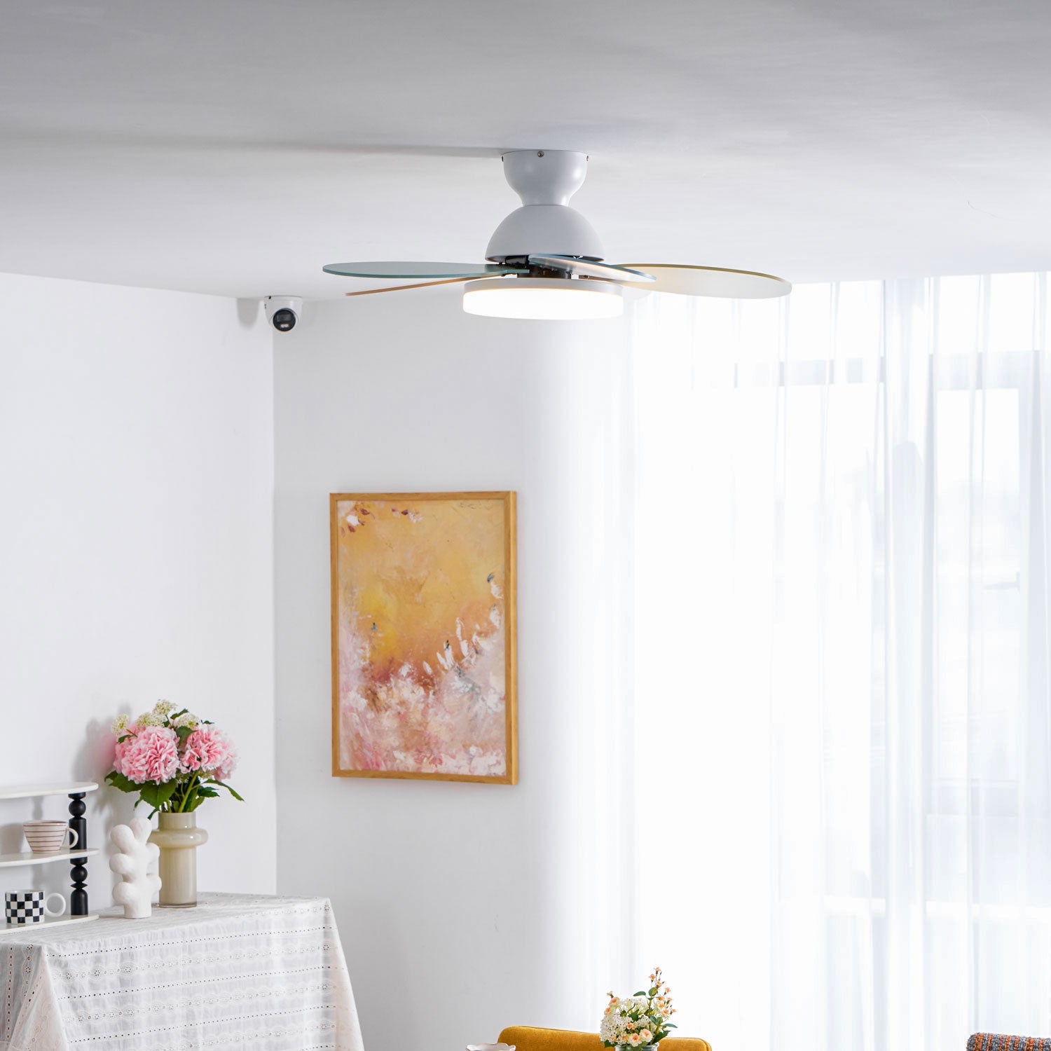 Moderne Deckenventilatorleuchte Lareo