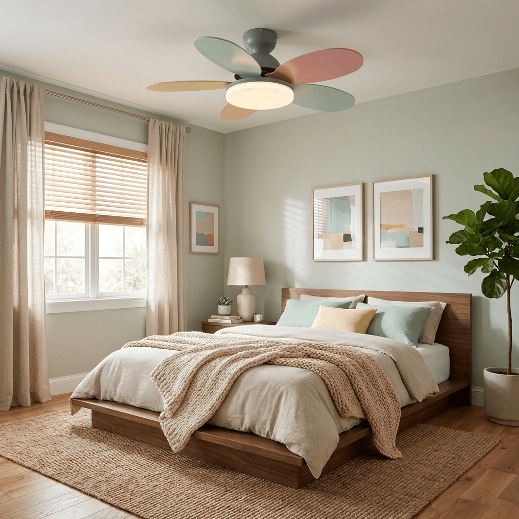 Moderne Deckenventilatorleuchte Lareo