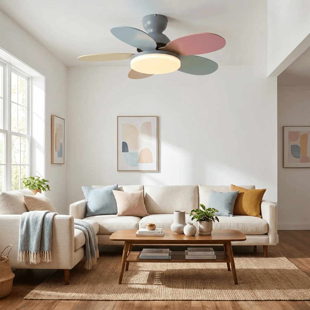 Moderne Deckenventilatorleuchte Lareo