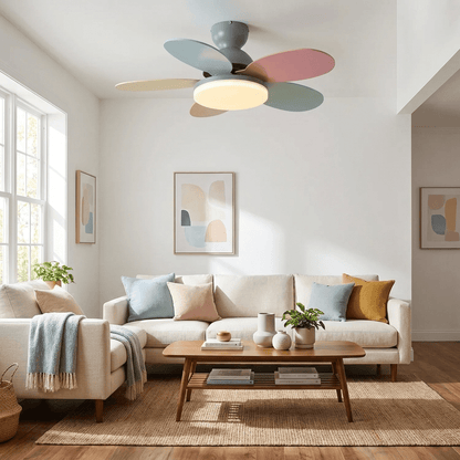 Moderne Deckenventilatorleuchte Lareo