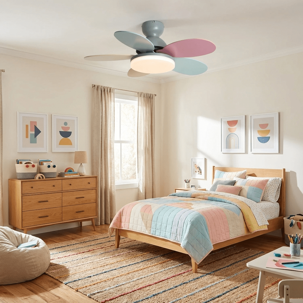 Moderne Deckenventilatorleuchte Lareo