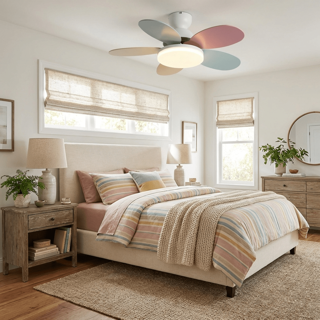 Moderne Deckenventilatorleuchte Lareo