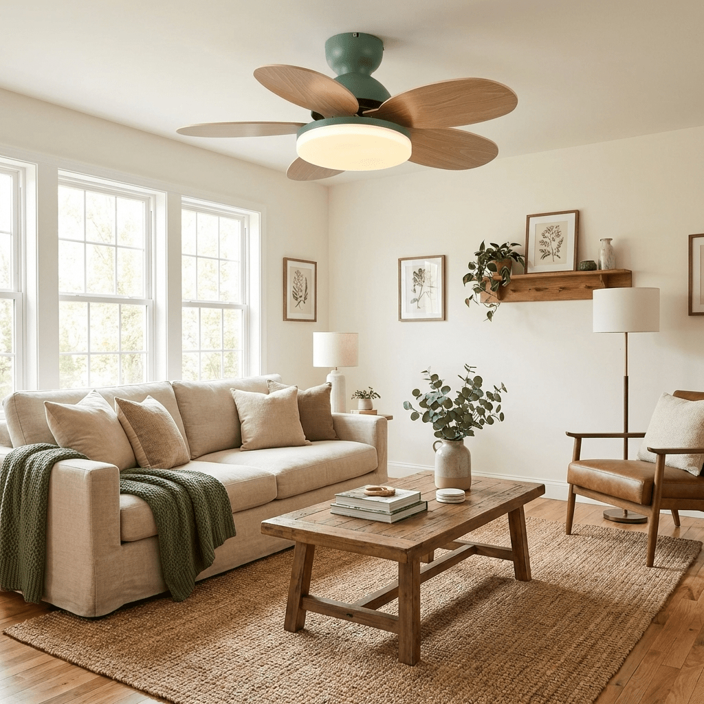 Moderne Deckenventilatorleuchte Lareo