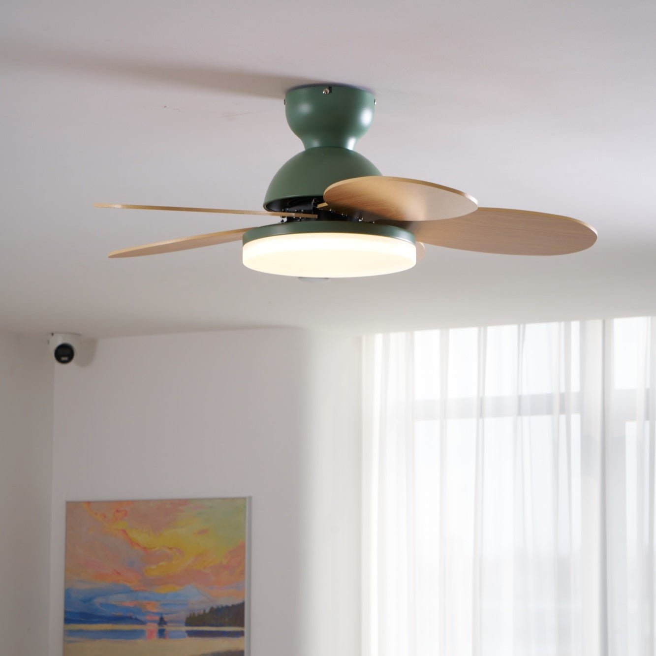 Moderne Deckenventilatorleuchte Lareo