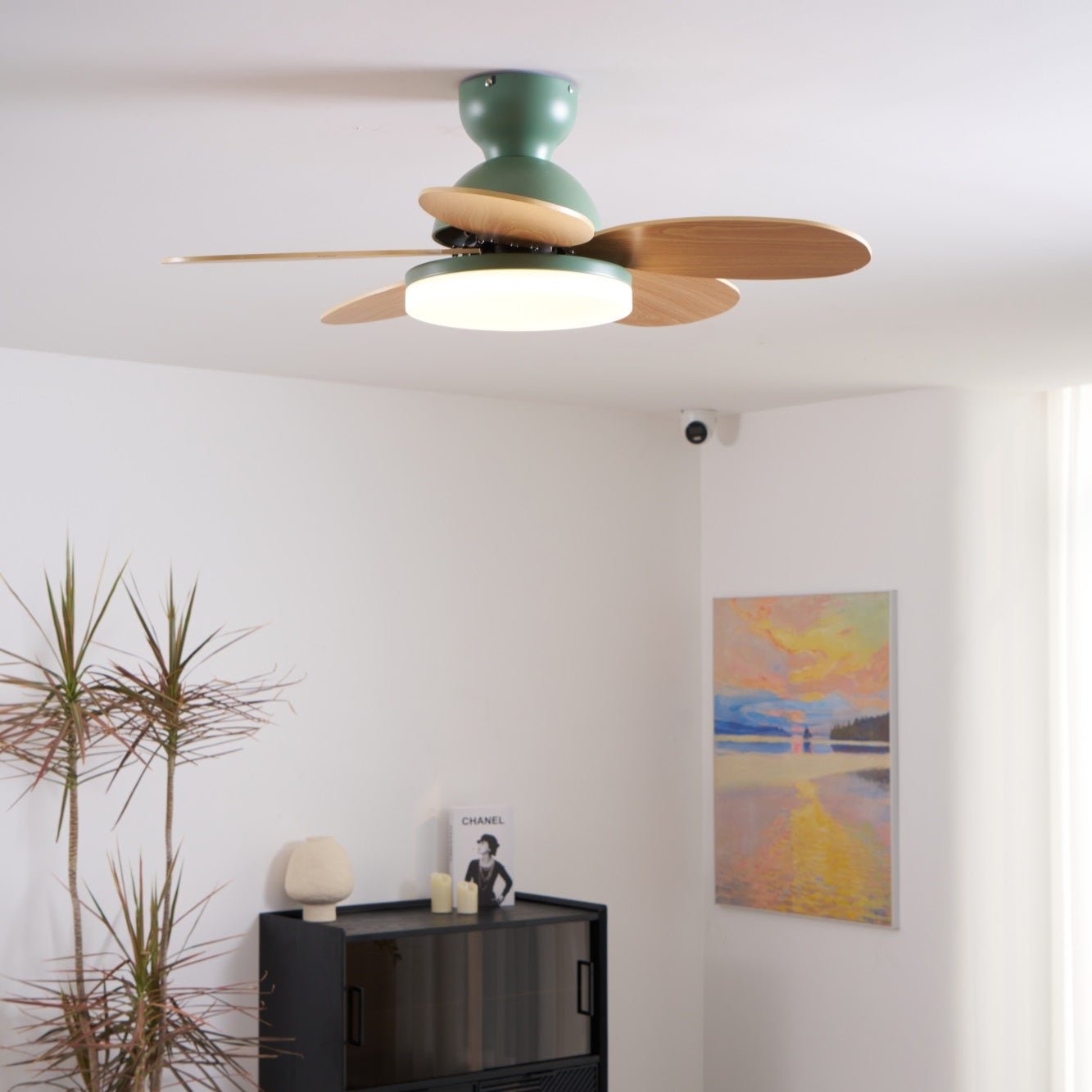 Moderne Deckenventilatorleuchte Lareo