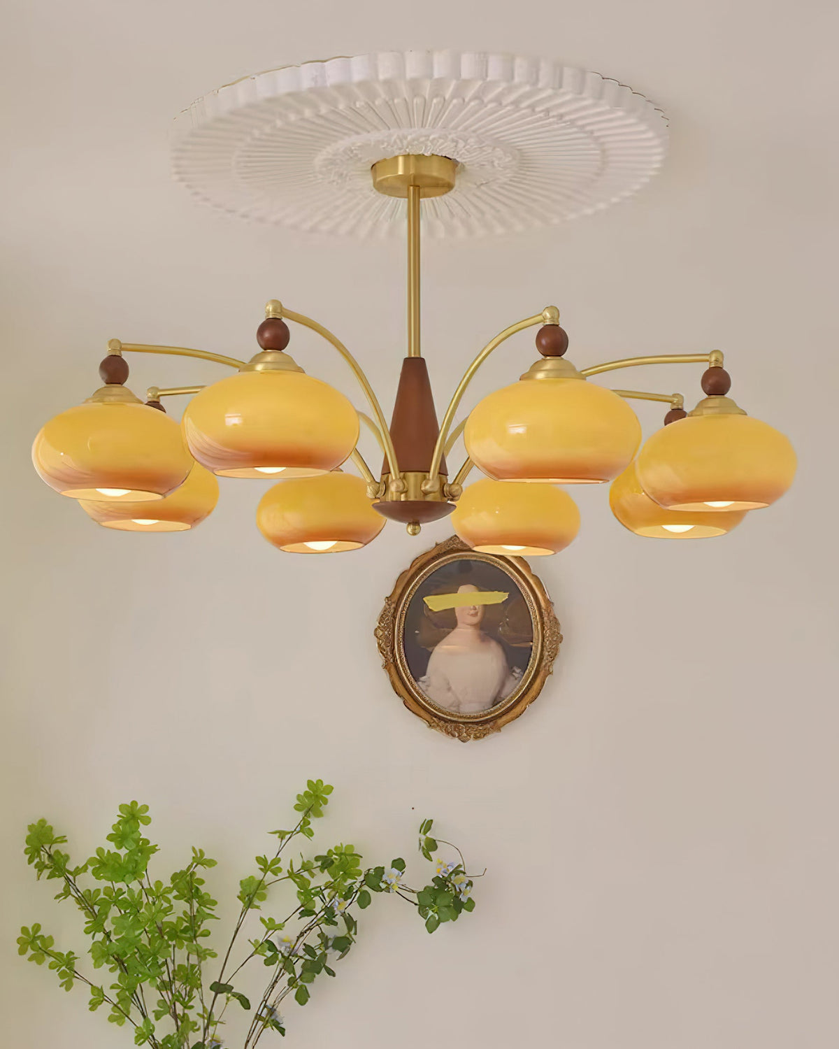 Vintage Kronleuchter Nelra