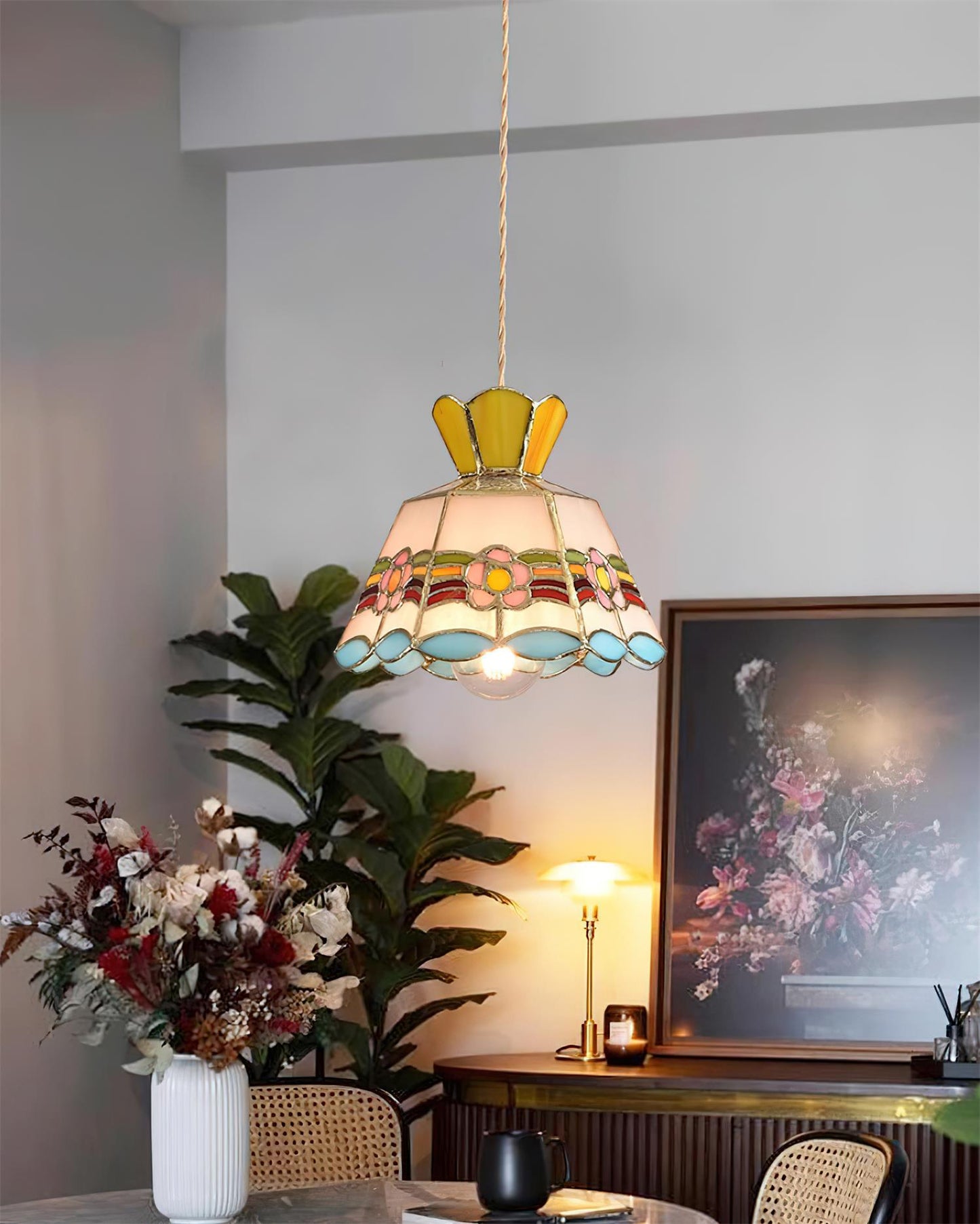 Vintage Pendelleuchte Theosose