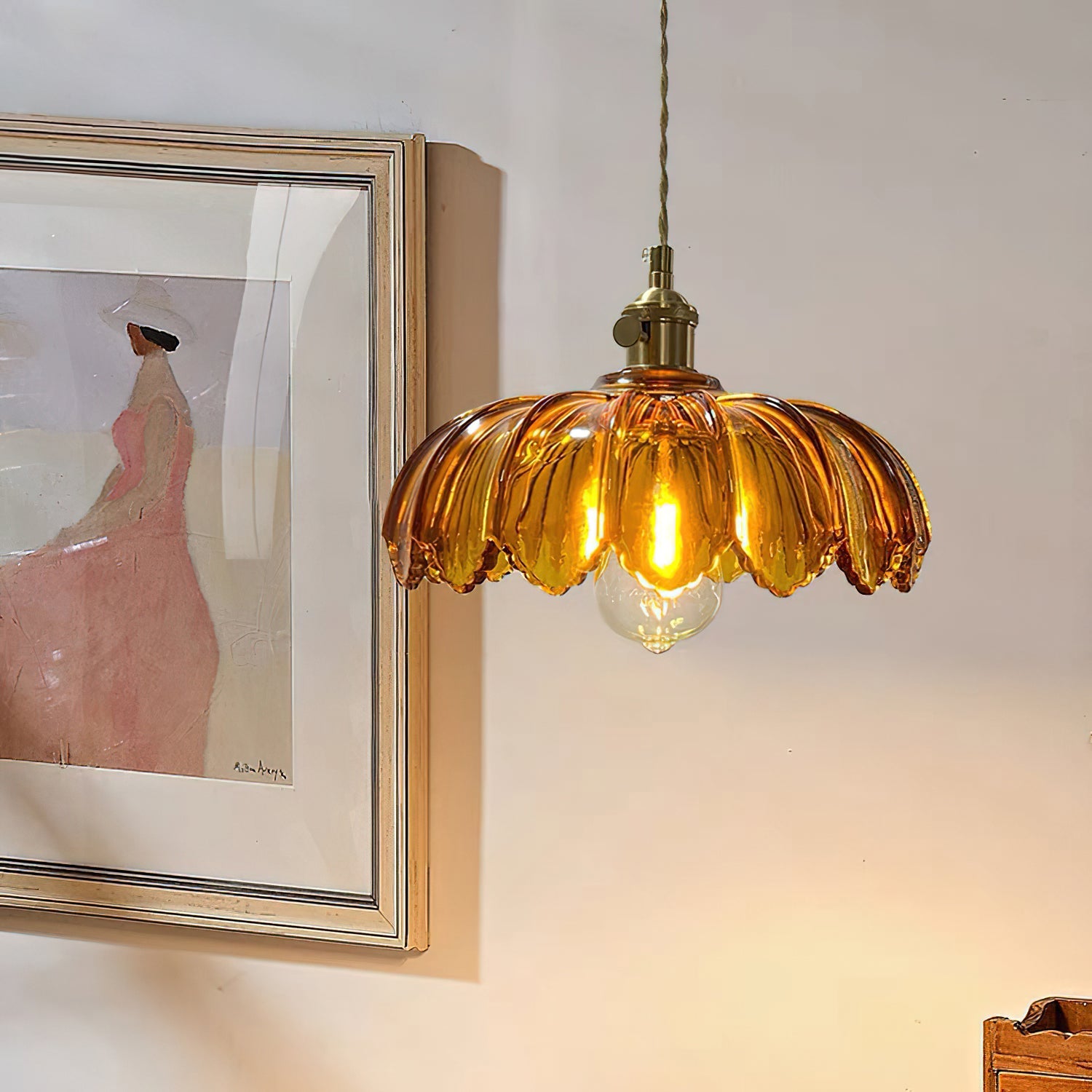 Vintage Pendelleuchte Versi