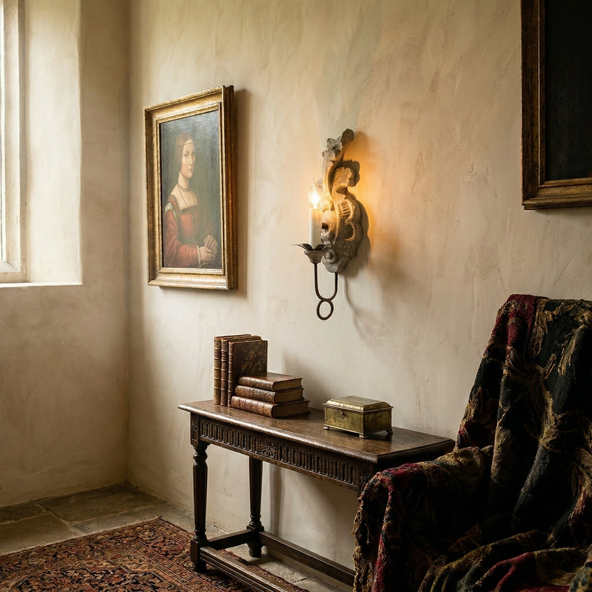 Vintage Wandleuchte Berte