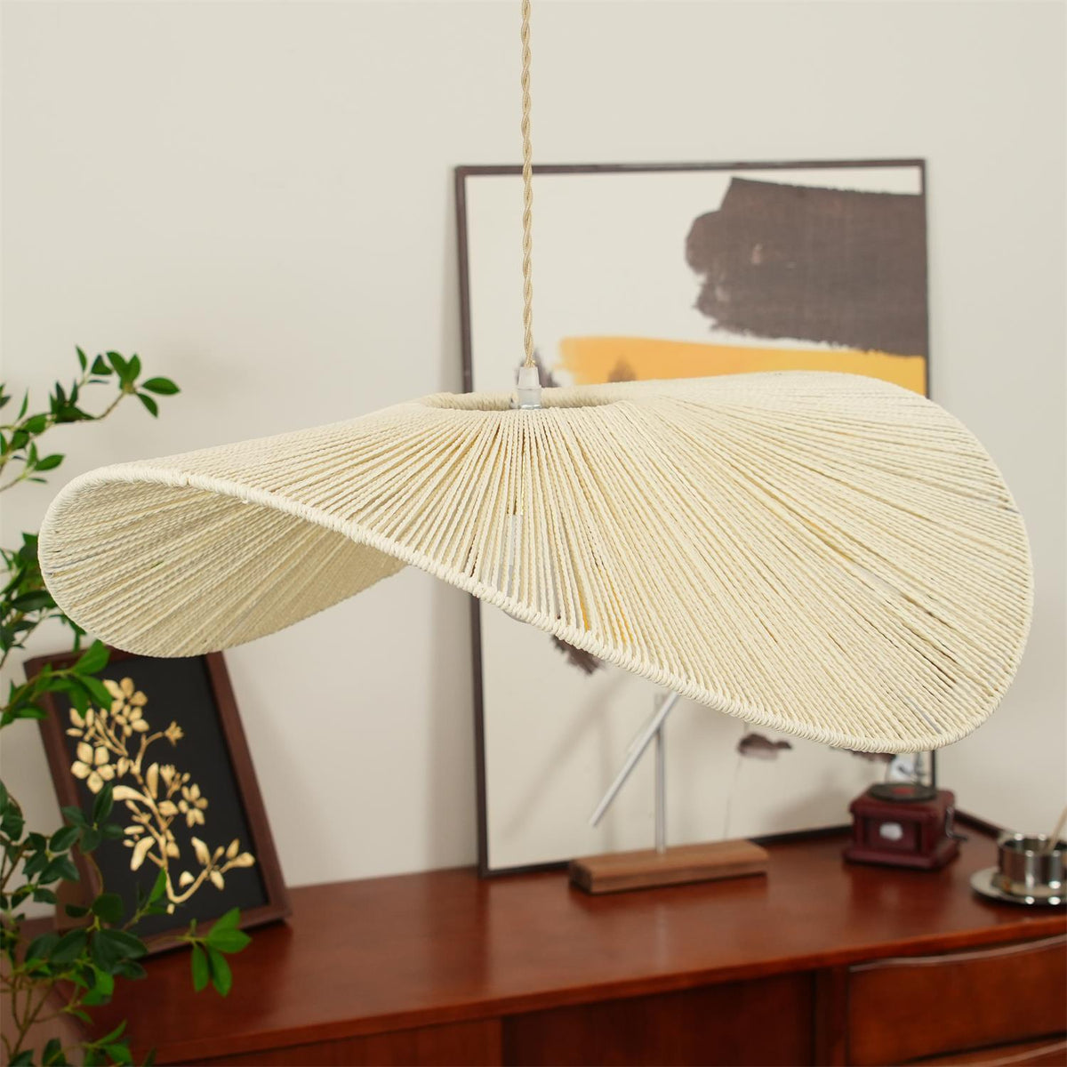 Straw Hat Pendant Light – detail 15
