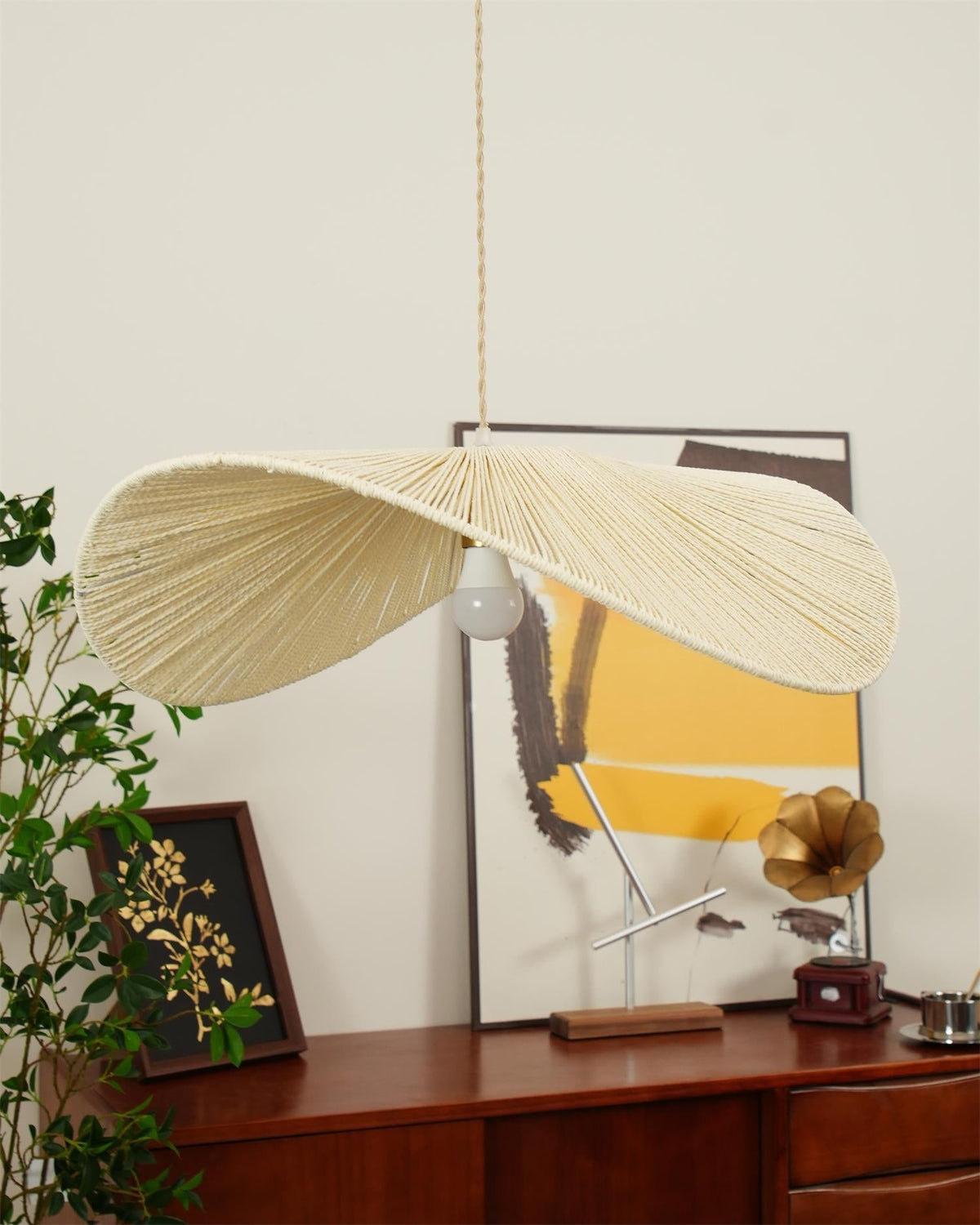 Straw Hat Pendant Light – detail 17