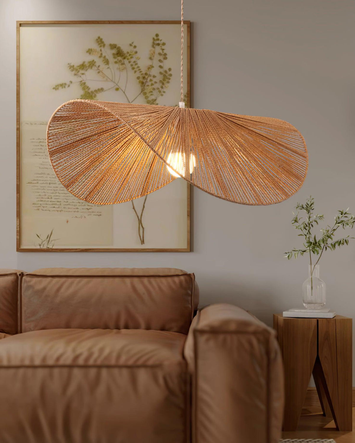 Straw Hat Pendant Light – detail 20