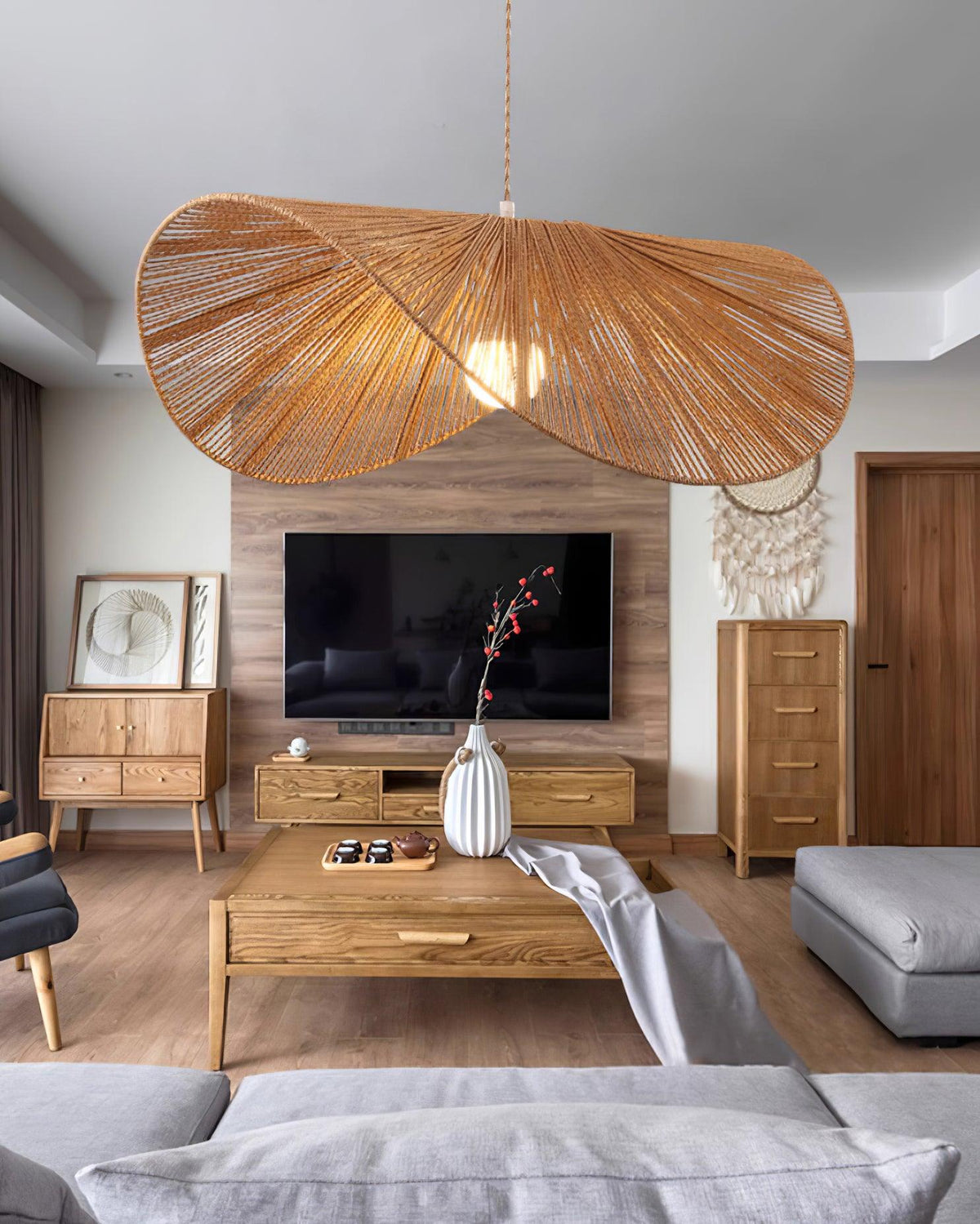 Straw Hat Pendant Light – detail 21