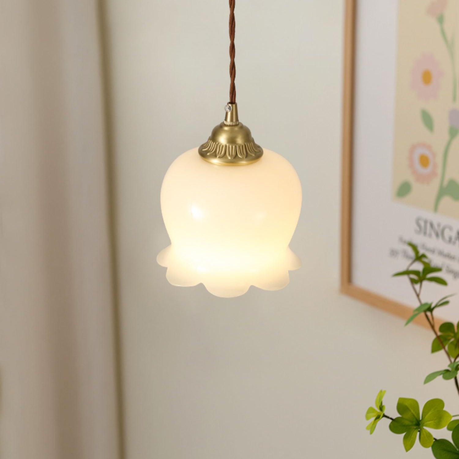 Florale Pendelleuchte Falvi