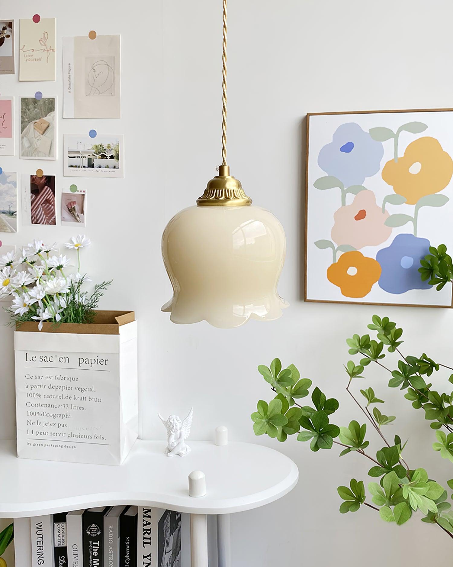 Florale Pendelleuchte Falvi